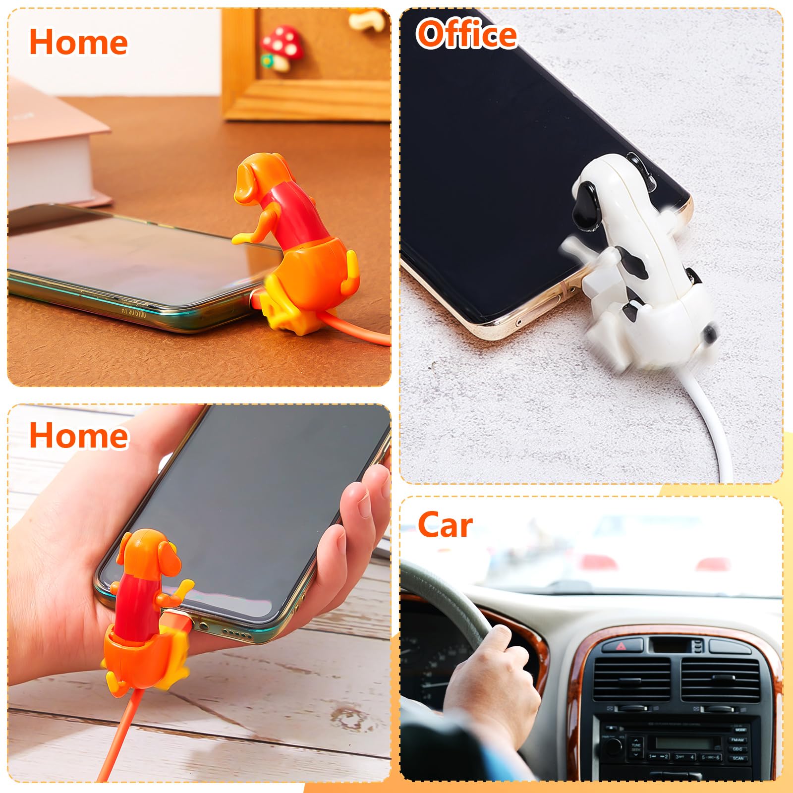 Frienda 2 Pcs Dog Charging Cable Graduation Season Gifts Presents Smartphone Usb Data Transmission Dog Cable For Charging Of Pho