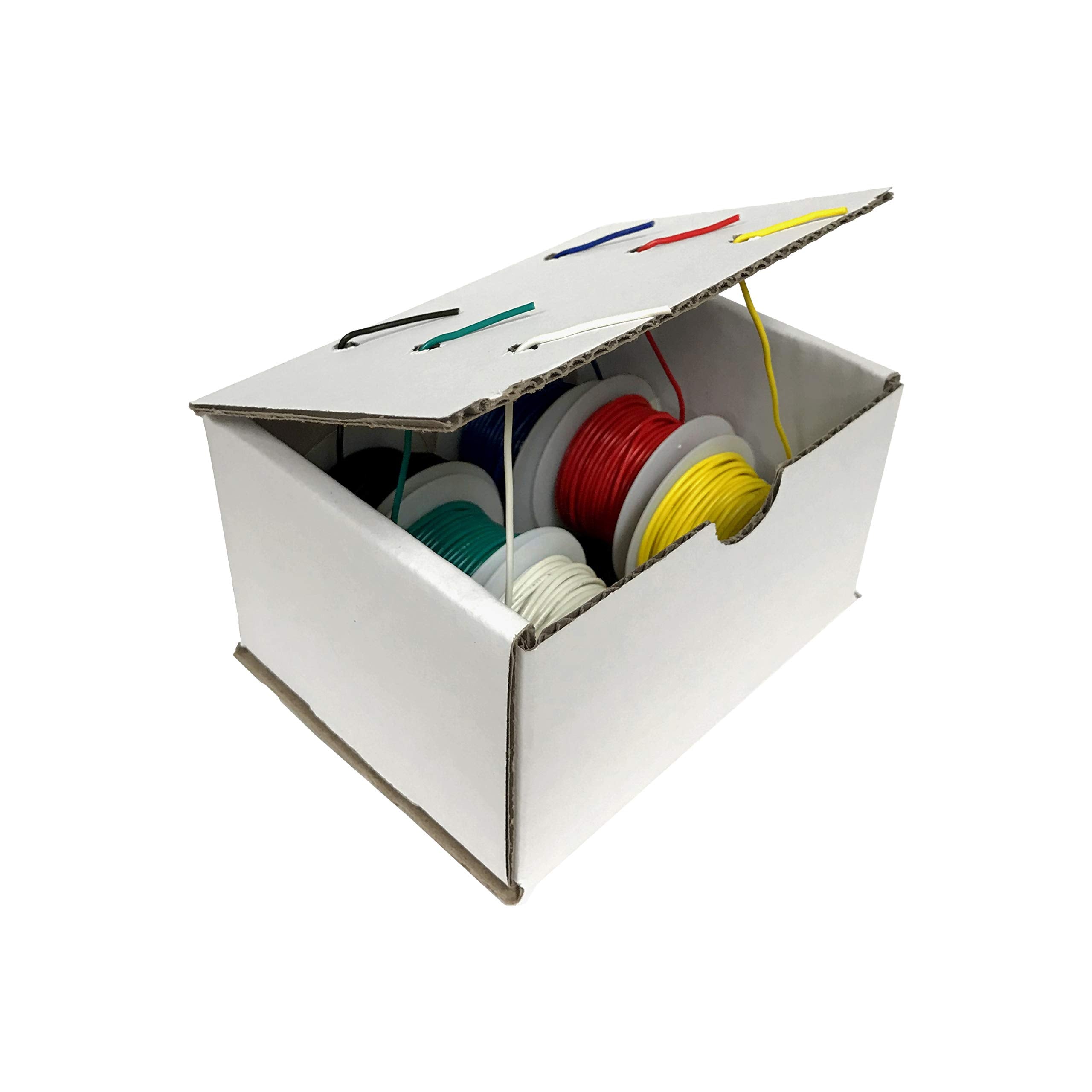 Remington Industries 16Ul1007Sldkit Ul1007 16 Awg Gauge Solid Hook Up Wire Kit, 300V, 0.0508'' Diameter, 25' Length Each