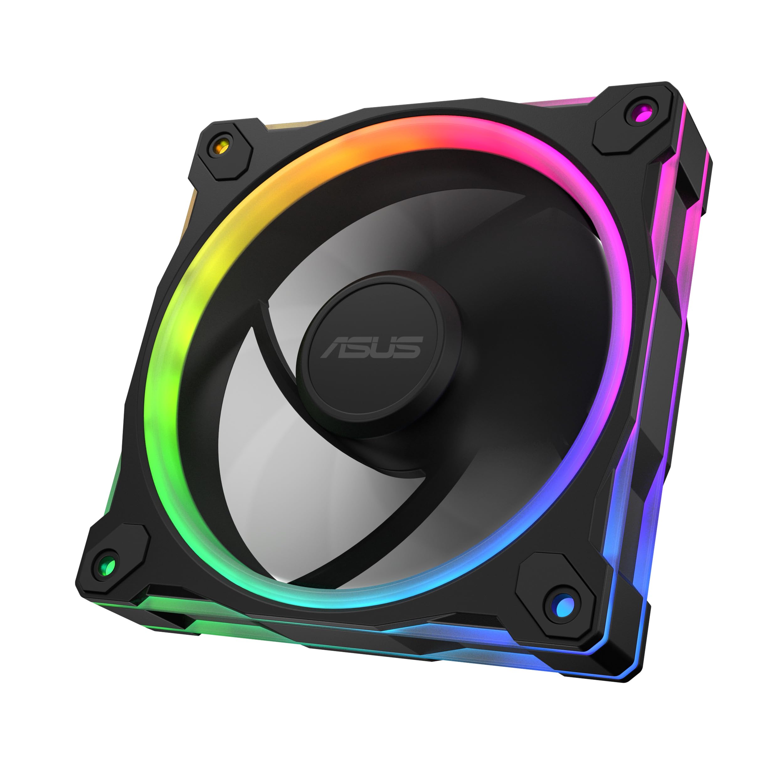 ASUS Prime MR120 ARGB Reverse Fan Black Single Pack, 28mm ExtraThick Frame, Quiet, highPerformance Cooling with PWM Control, 2