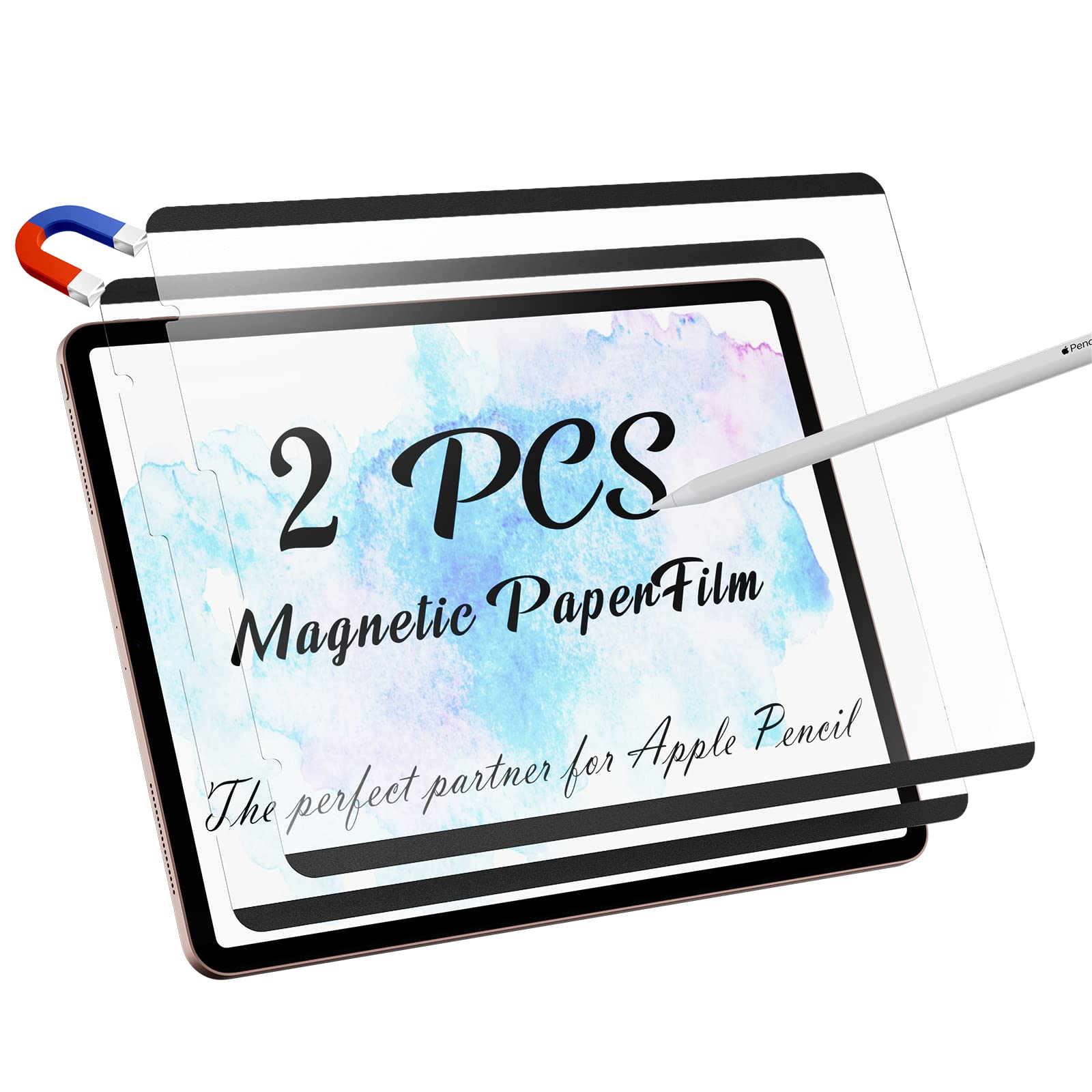 Peslv 2 Pack Magnetic Paperfilm For Ipad 10Th Generation 10.9 Inch 2022, Feel Like Writing Drawing On Paper, Matte Removable Ant