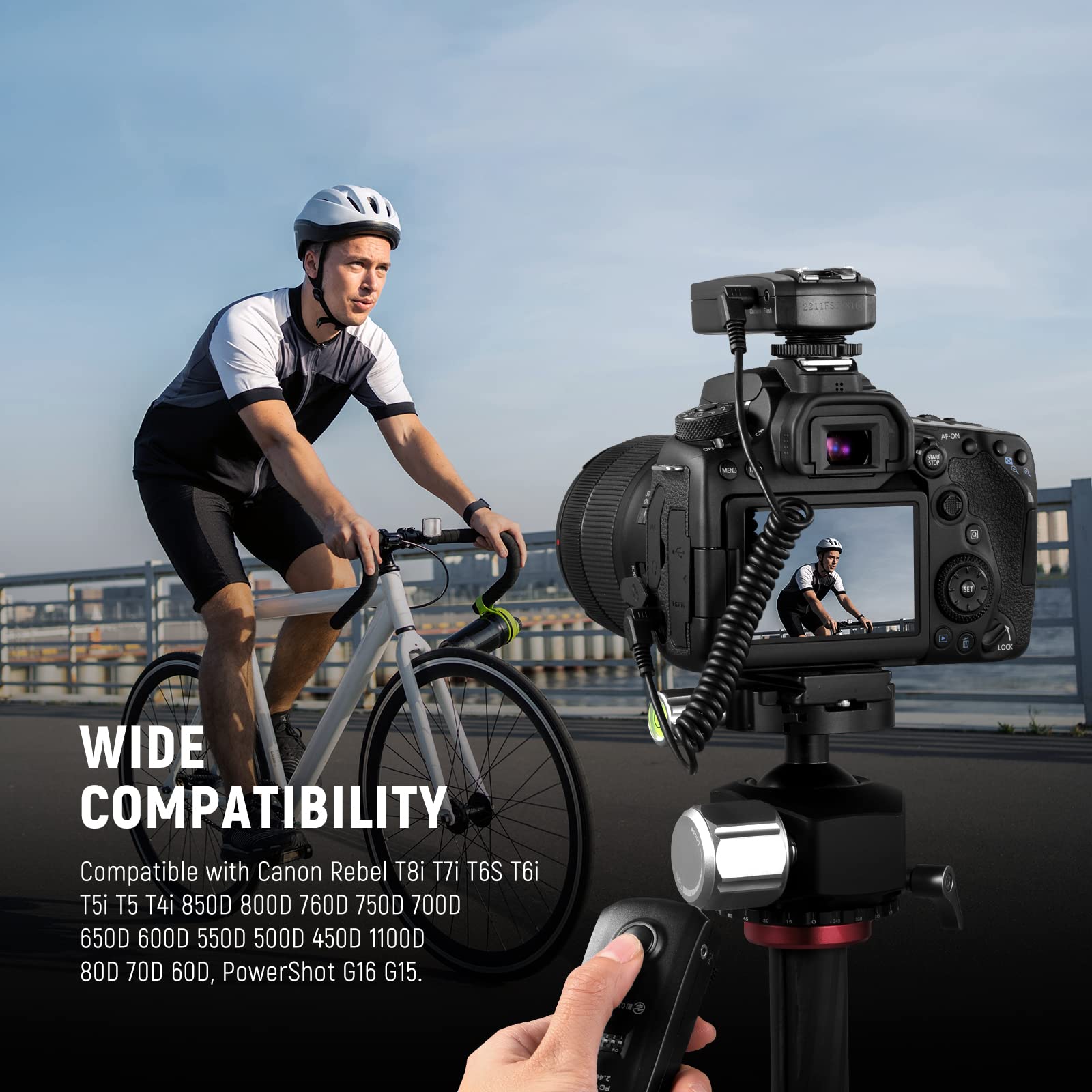 Neewer 2.5Mm To C1 Remote Shutter Release Cable Compatible With Canon T8I T7I T6S T6I T5I T5 T4I 850D 800D 760D 750D 700D 650D 6