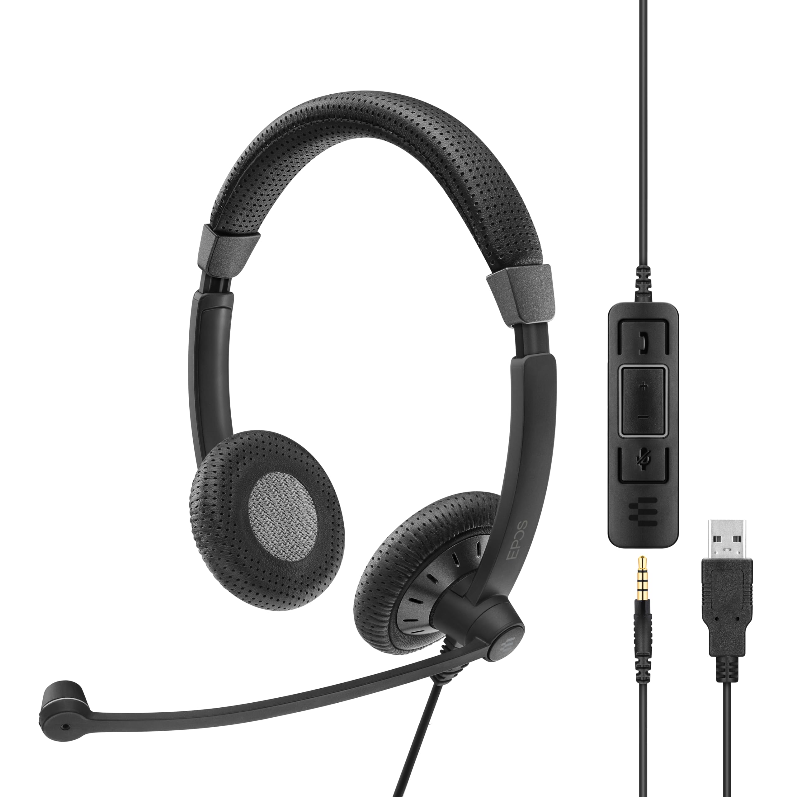 Sennheiser Sc 75 Usb Ms (507086)   Double Sided Business Headset | For Skype For Business, With Mobile Phone, Tablet, Softphone,
