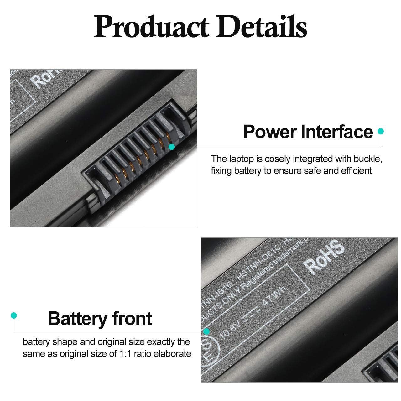 Jeestam Mu06 Mu09 Laptop Battery Replacement For Hp 593553 001 593554 001 Pavilion G6 G7 G62 G72 G4 Dv6 Dv7 Dm4 2000 Compaq Presario Cq32 Cq42 Cq43 Cq56 Cq57 Cq62 Cq72 [10.8V 47Wh]