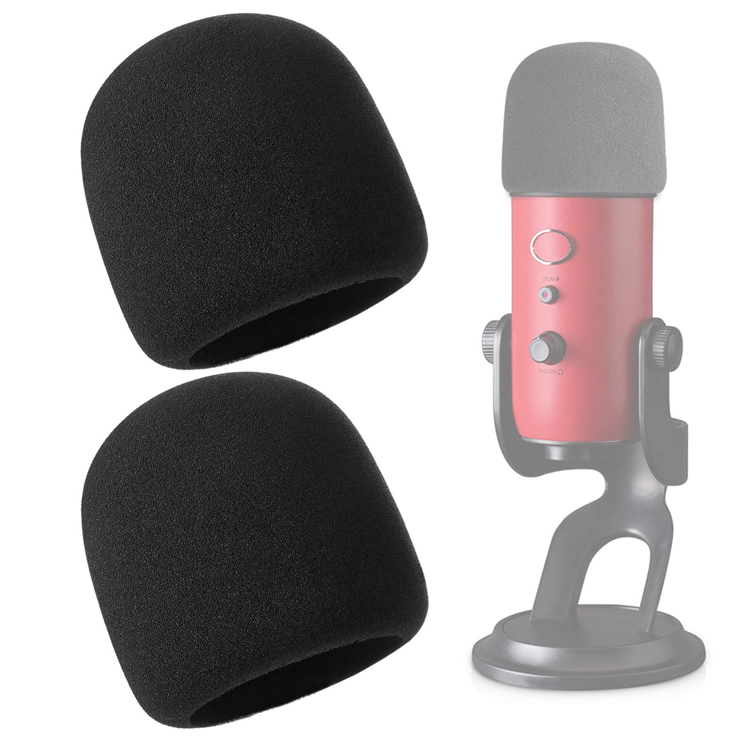 Youshares Windscreen For Blue Yeti   Large Size Foam Cover Microphone Pop Filter For Blue Yeti, Yeti Pro And Other Large Microph
