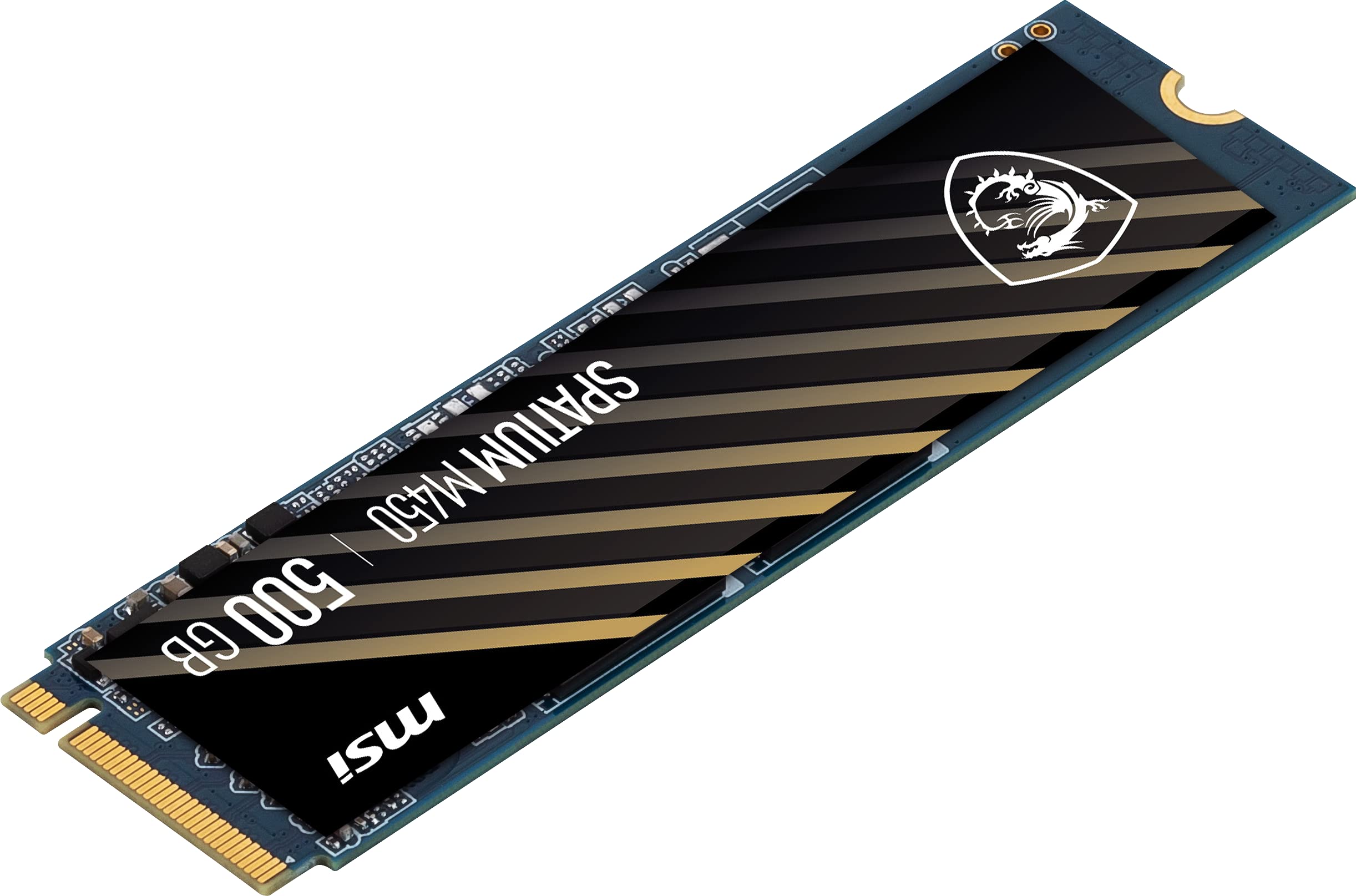 Msi Spatium M450 Pcie 4.0 Nvme M.2 500Gb Internal Gaming Ssd Up To 3600Mb/S 3D Nand Up To 600 Tbw
