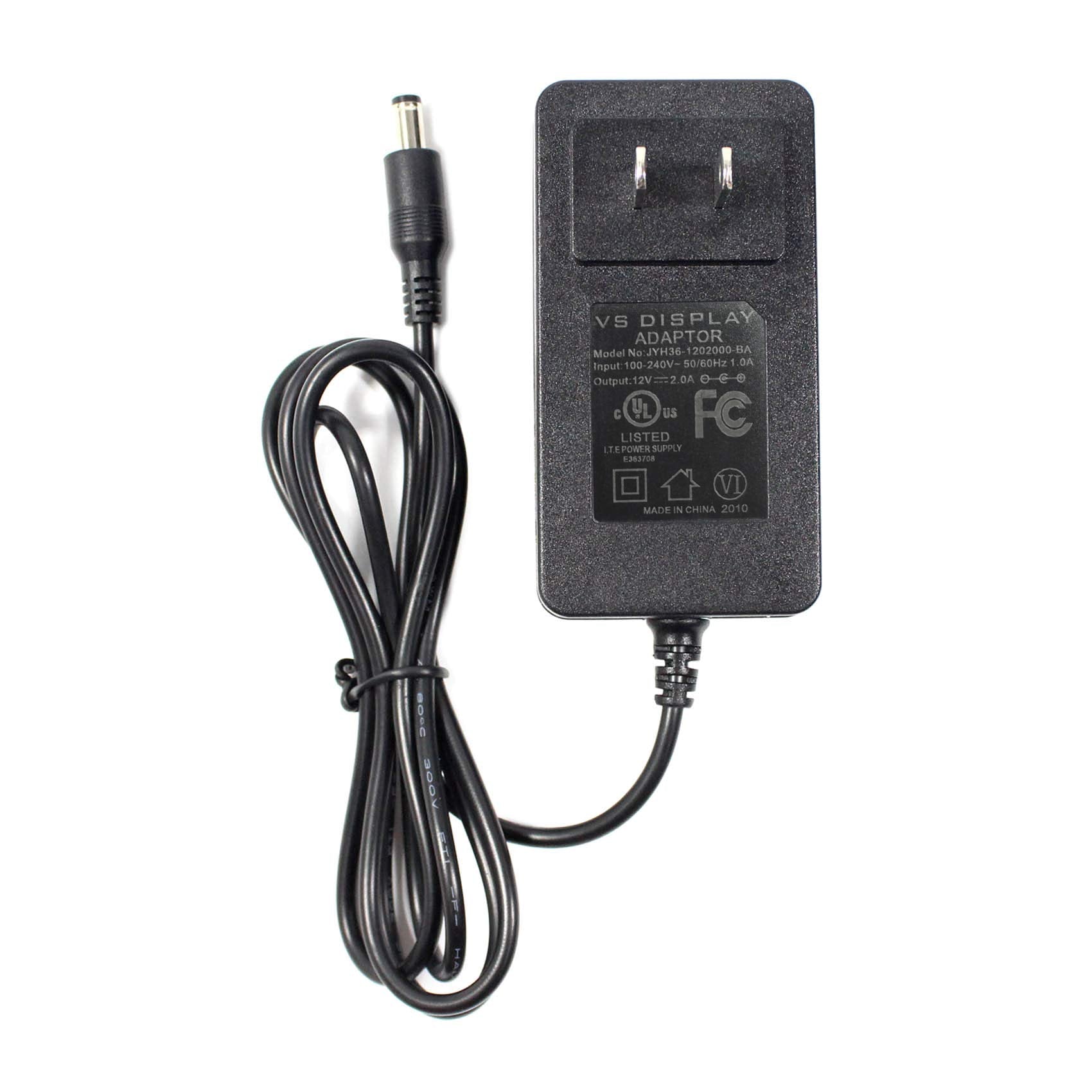 Vsdisplay Power Adapter, Ac 100 240V Input To 12V Dc 2A Output, Power Supply, Us Plug, With Plug 5.5X2.1 Mm / 3.5X1.35 Mm Fit Sc24W 1202000U Jhd Ap024U 120200Ba A, Fit For Vsdisplay Controller Board