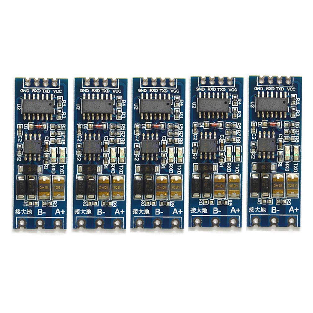 HiLetgo 5pcs TTL to RS485 485 to Serial UART Level Reciprocal Hardware Automatic Flow Control UART to RS485 Converter RS485 to T