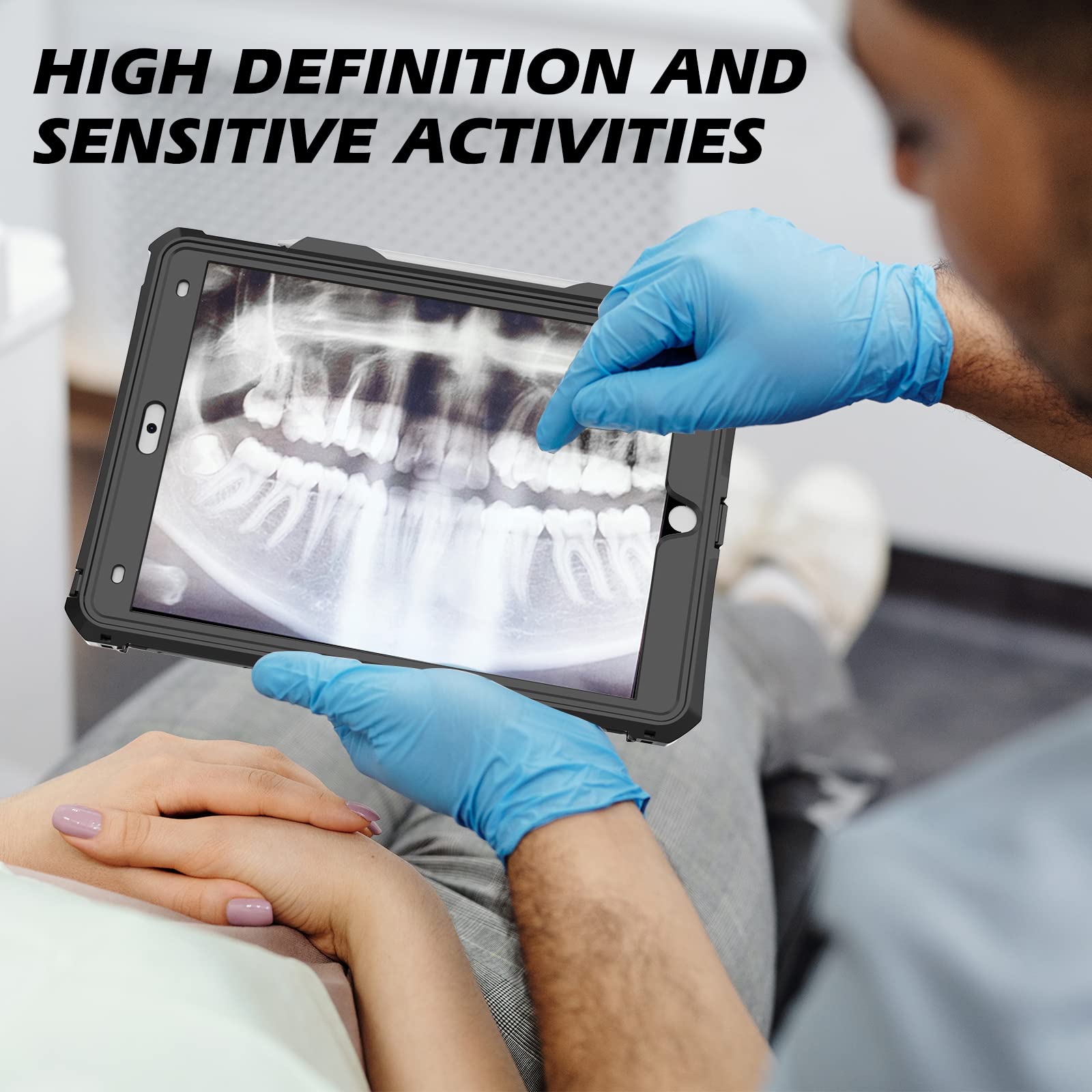 Transy For Waterproof Ipad 10.2 Case, Waterproof Ipad 9Th /8Th/7Th Generation Case Built In Screen Protector, Full Body Shockpro