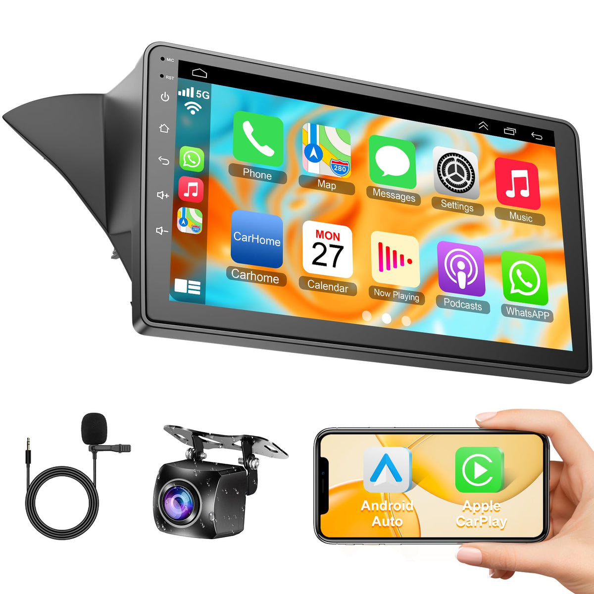 Android 13 Car Radio Stereo For Hyundai Genesis/Rohens Coupe 2012 2013 2014 2015 2016, 9 Inch Gps Navi Wireless Wired Carplay An
