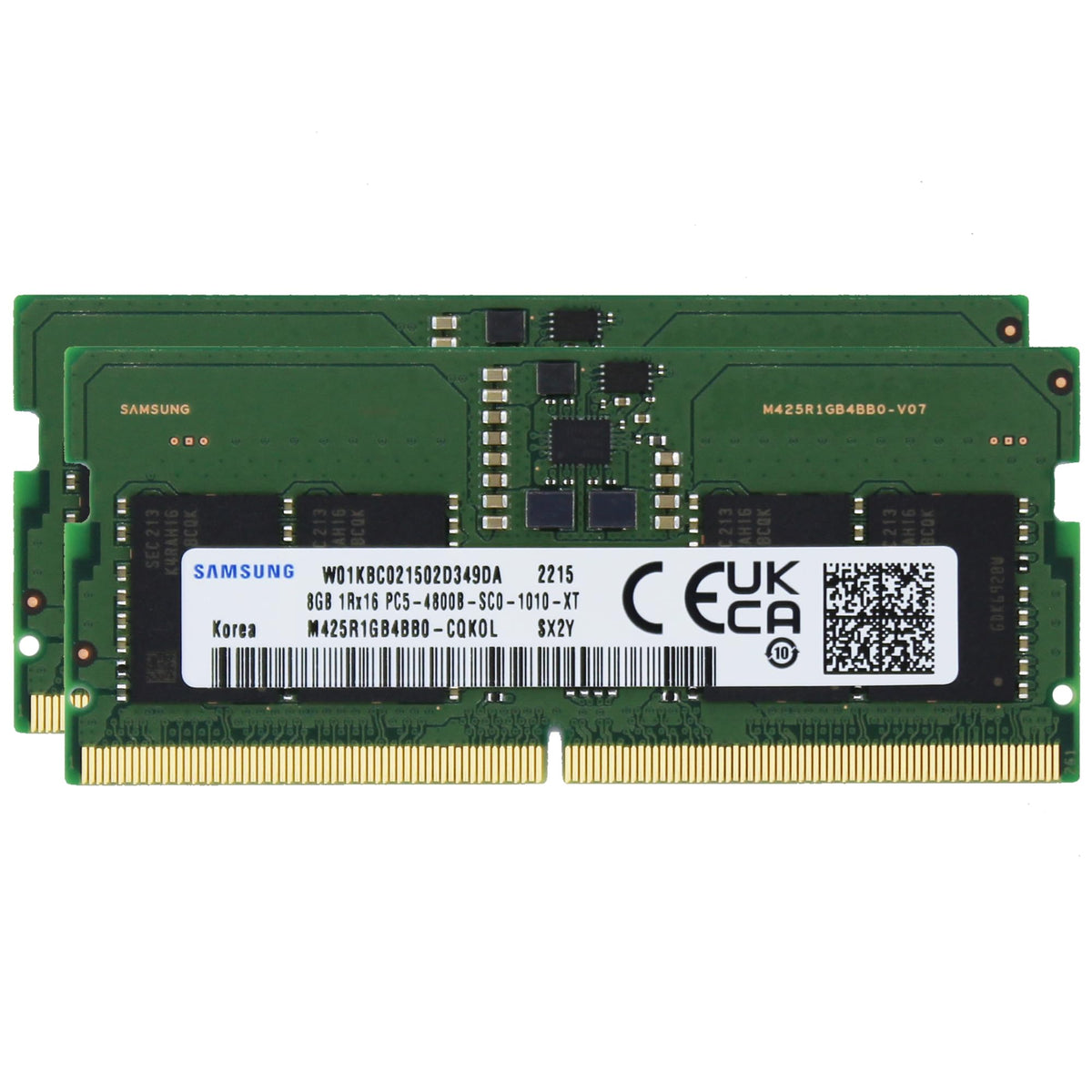 Samsung 16Gb (2X8Gb) Ddr5 4800Mhz Pc5 38400 Sodimm 1Rx16 Cl40 1.1V M425R1Gb4Bb0 Cqk Laptop Notebook Memory Module Upgrade Ram Ad