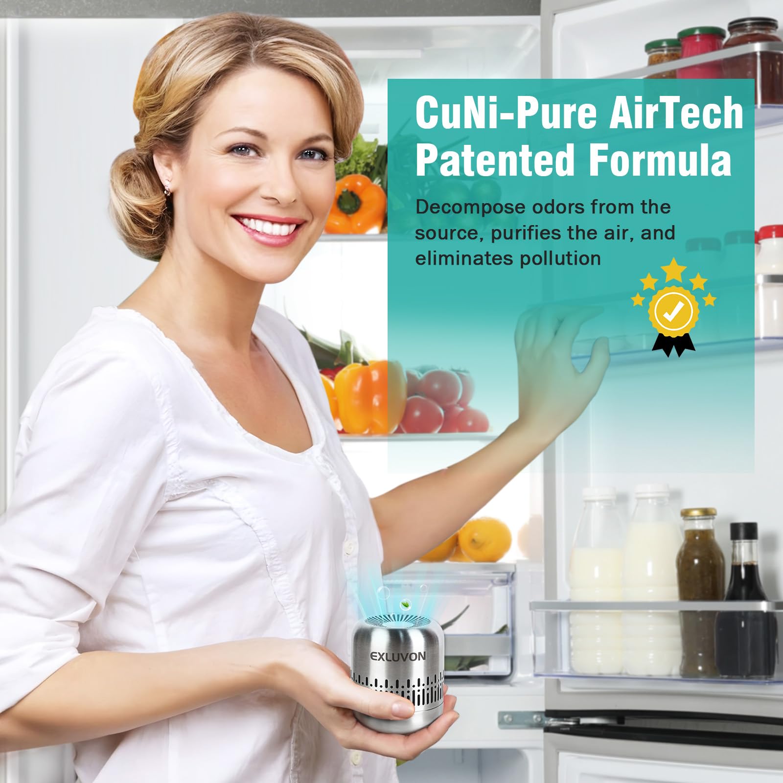 Refrigerator Deodorizer,Lasts For 10 Years,Fridge Deodorizer Kitchen Gadgets Odor Eliminator For Fridge & Freezer, Room,Rv And N