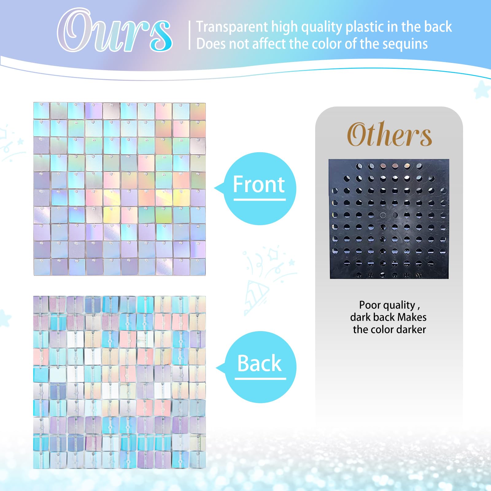 Rainbow Silver Shimmer Wall Backdrop 6Ftx4Ft Sequin Photo Backdrop Sparkly Backgrounds For Wedding Birthday Baby Shower Disco St