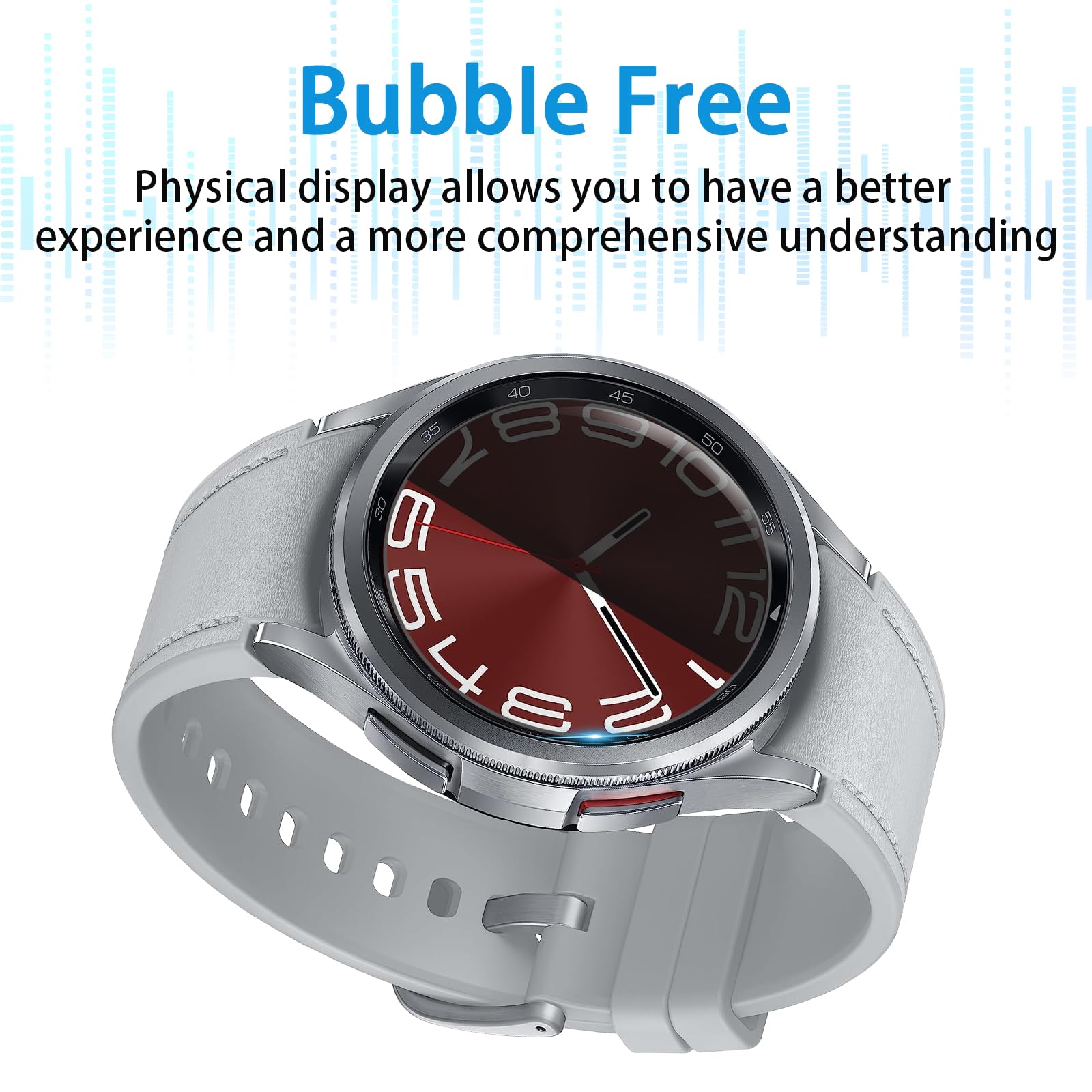 Suoman 4 Pack For Samsung Galaxy Watch 6 Classic 43Mm Privacy Screen Protector, [Anti Peeping] 9H Hardness Ultra Thin Tempered G