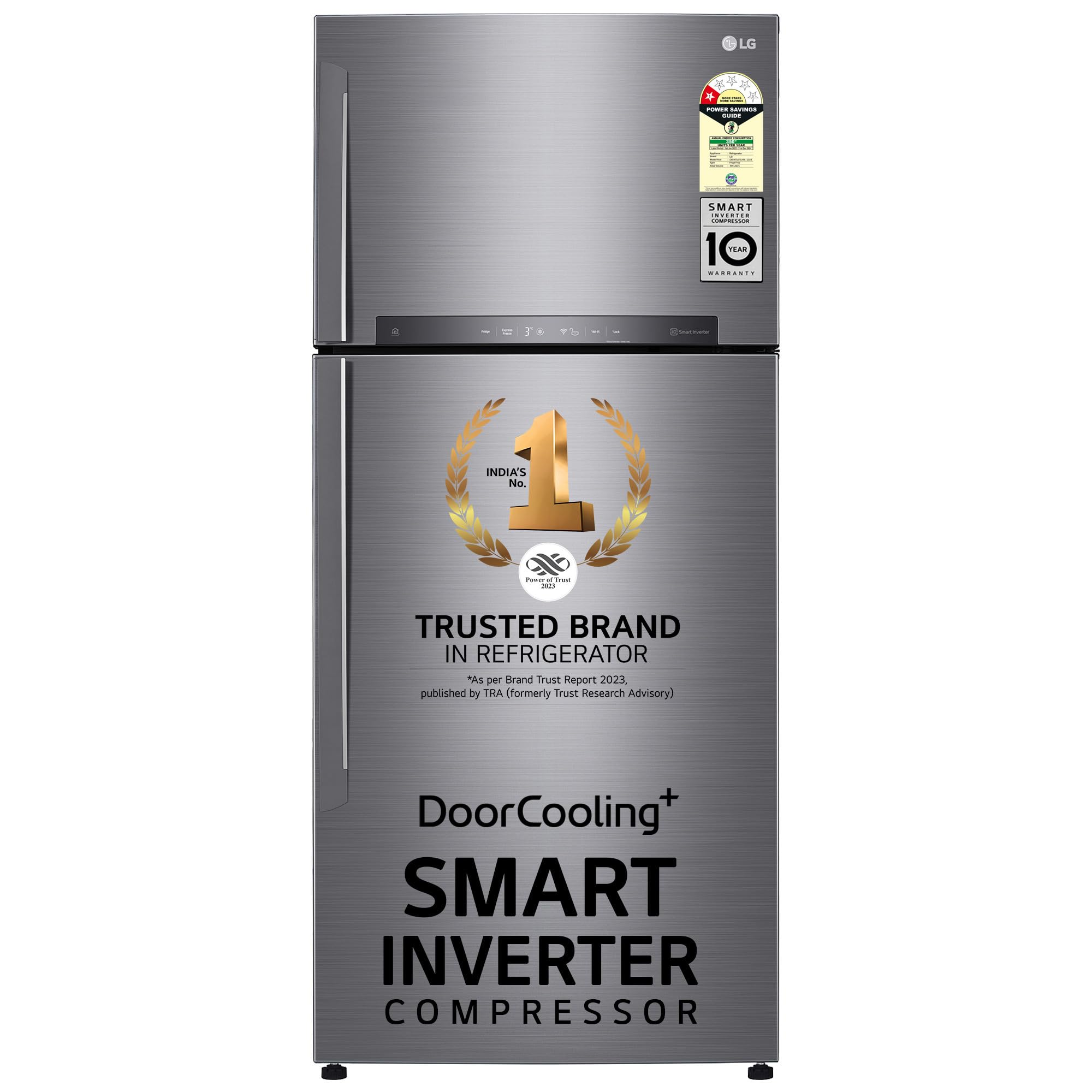 Lg 506 L 1 Star Frost Free Inverter WiFi Double Door Refrigerator (GnH702Hlhm, Platinum Silver3, With Hygiene Fresh+ & Door Co