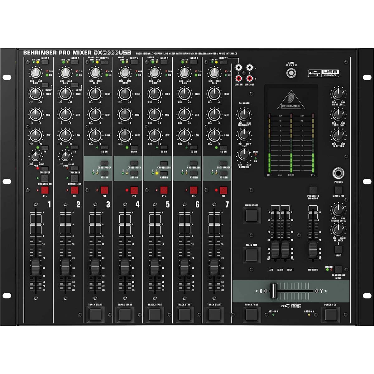 Behringer Pro Mixer Dx2000Usb 7 Channel Dj Mixer