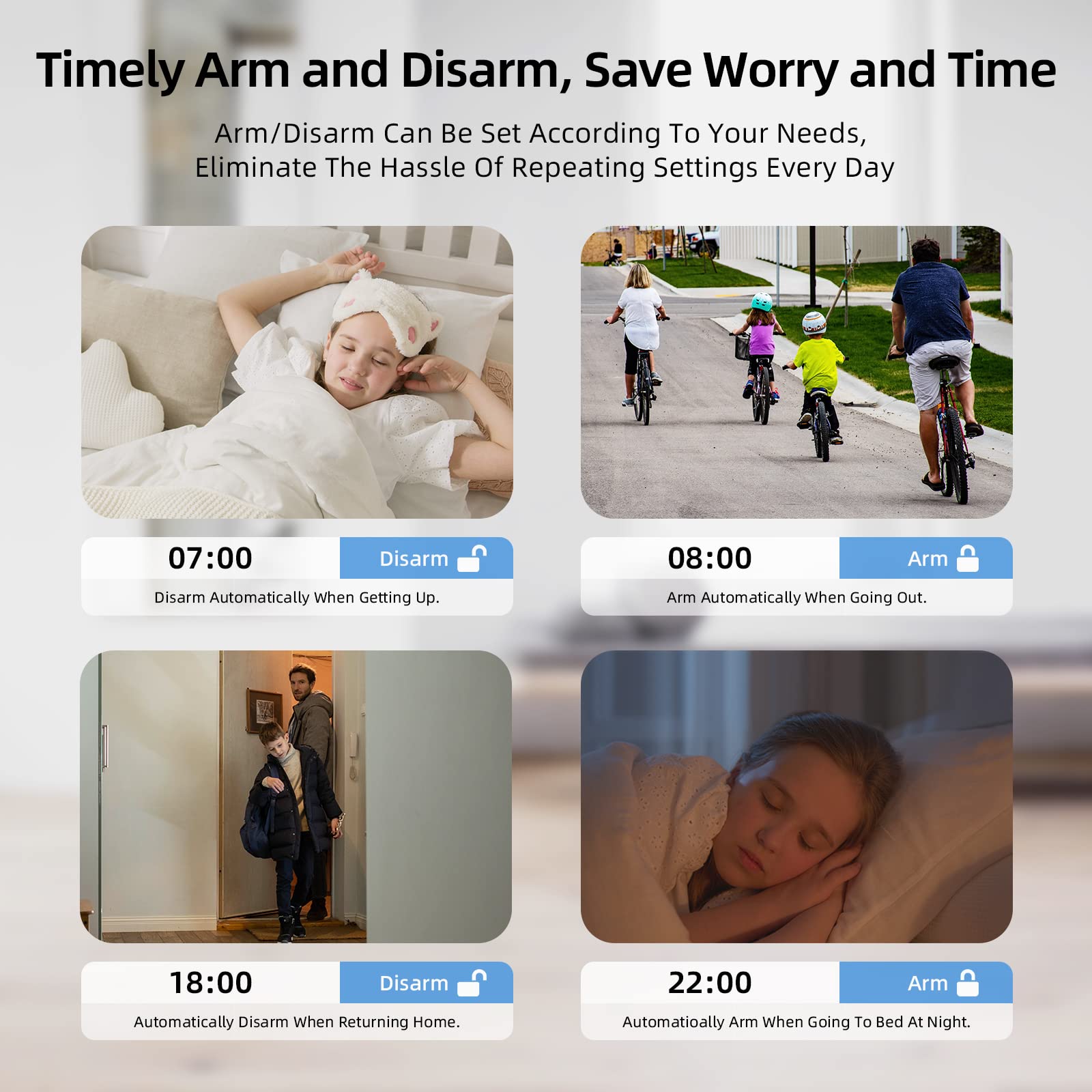 Clouree 4G Smart Home Security Alarm Kit, Wireless Wifi Home Alarm System With Siren, Pir Motion Sensor, Remote Controls, Window