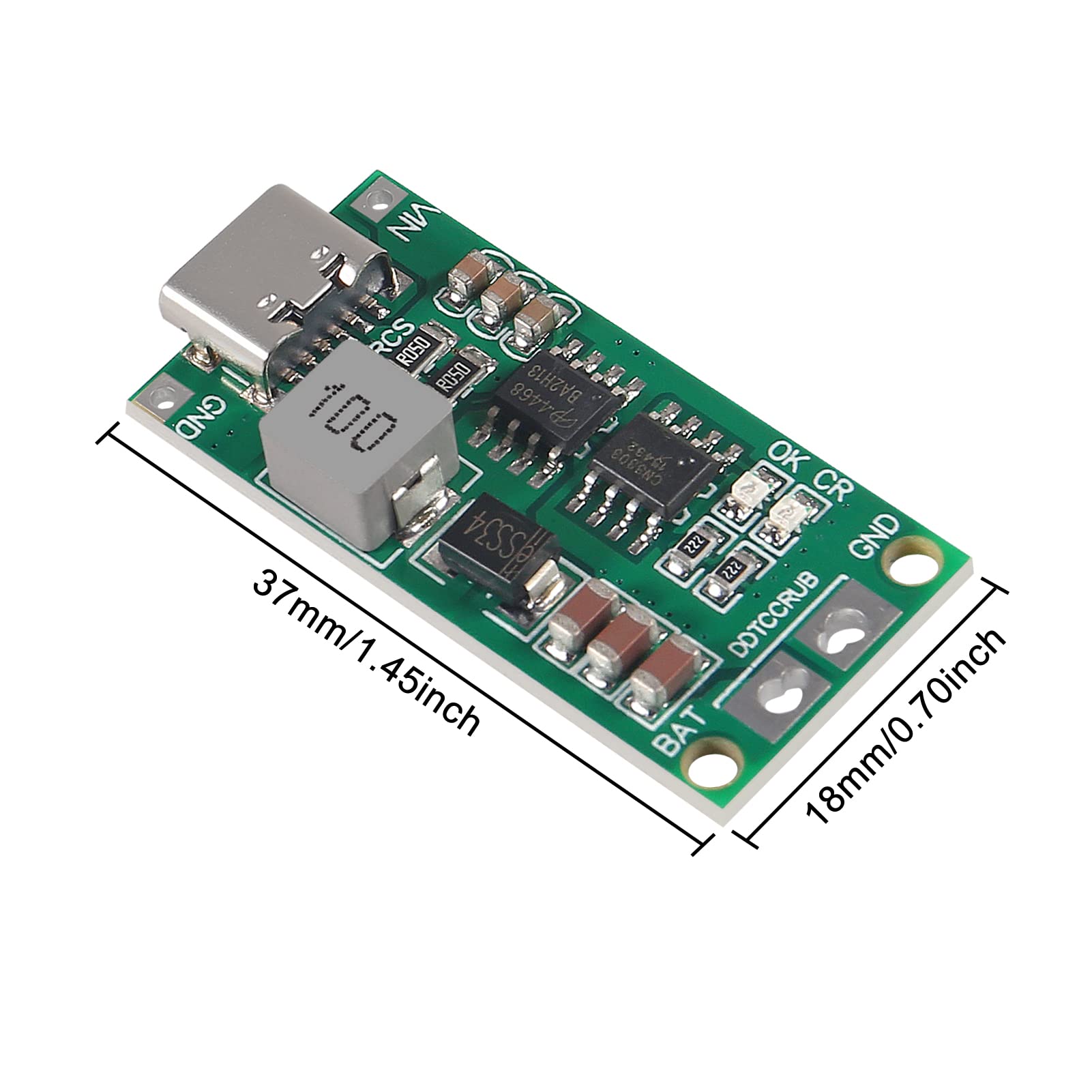3Pcs Type C Bms 2S 3S 4S 1A 2A 4A 18650 Lithium Battery Charger Board Usb C Step Up Boost Module For Li Po Polymer Power Bank(3P