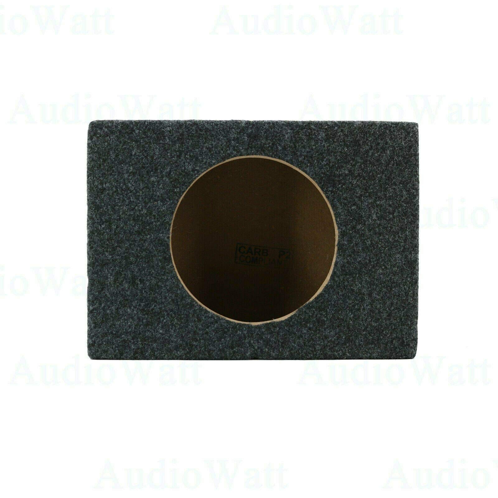 2X Audiotek Ca 65Cb 6.5  Inch Vented Speaker Box Enclosure Carpet Texture Terminal Cup Product For Great Audio Medium Density Fi