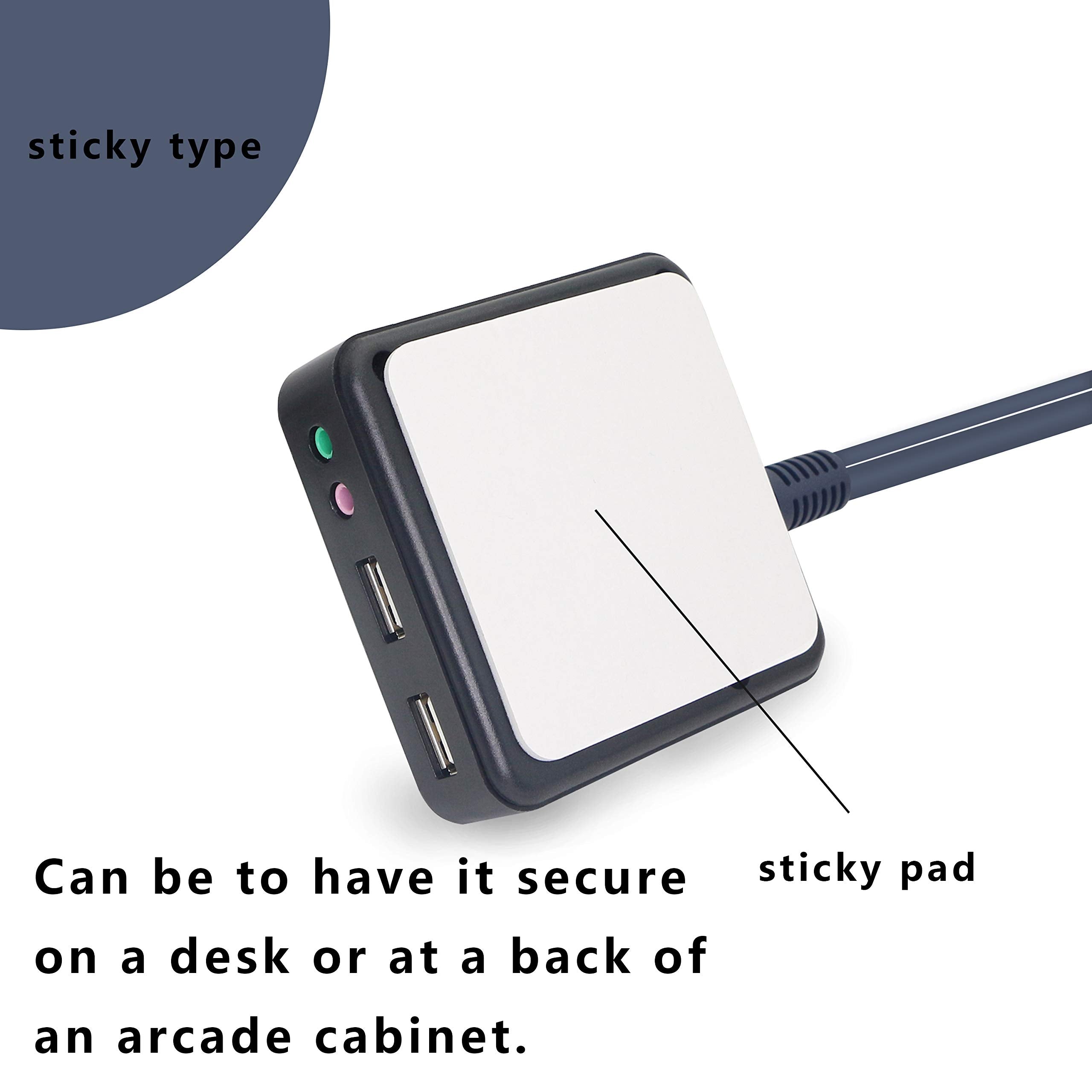 Reset Hdd Button Switch,Gelrhonr Desktop Pc Computer Case Power Supply Supplies On/Off With Dual Usb Ports,Audio Ports And Reset Hdd Push Button Switch For Home, Office, Internet Cafes(Cable 120Cm