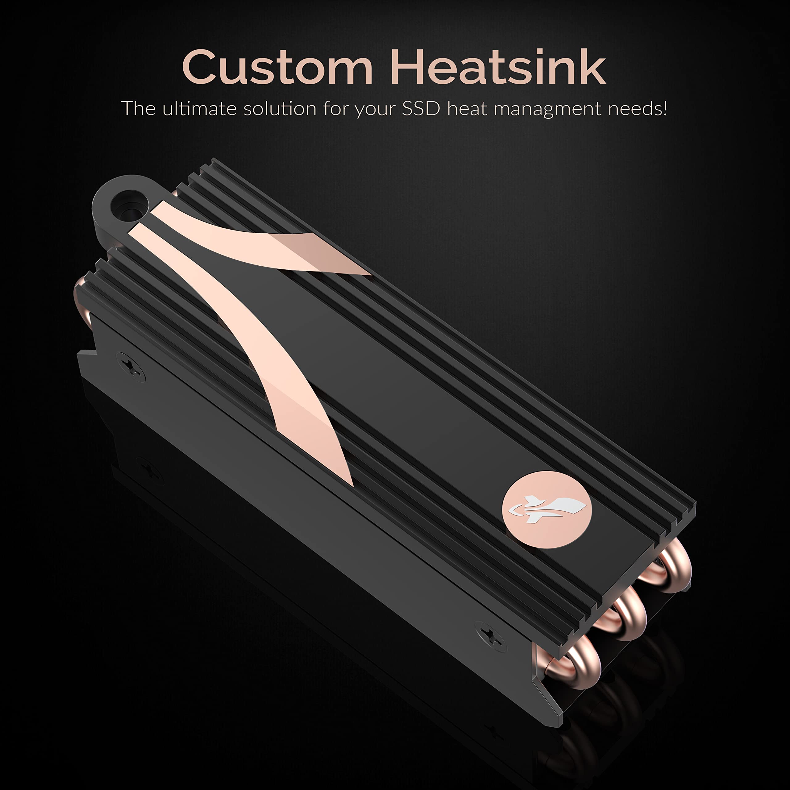 Sabrent Rocket 4 Plus Ssd With Heatsink 8Tb Pcie Gen 4 Nvme M.2 2280 Internal Solid State Drive, Extreme Speed, Heat Management