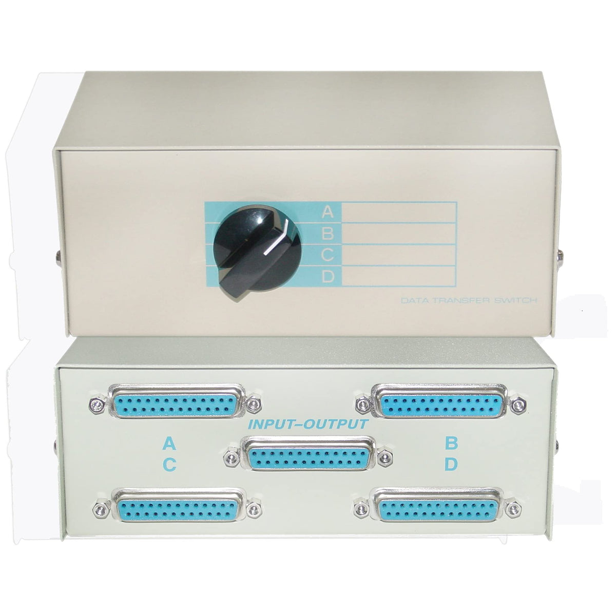Abcd 4 Way Switch Box, Db25 Female