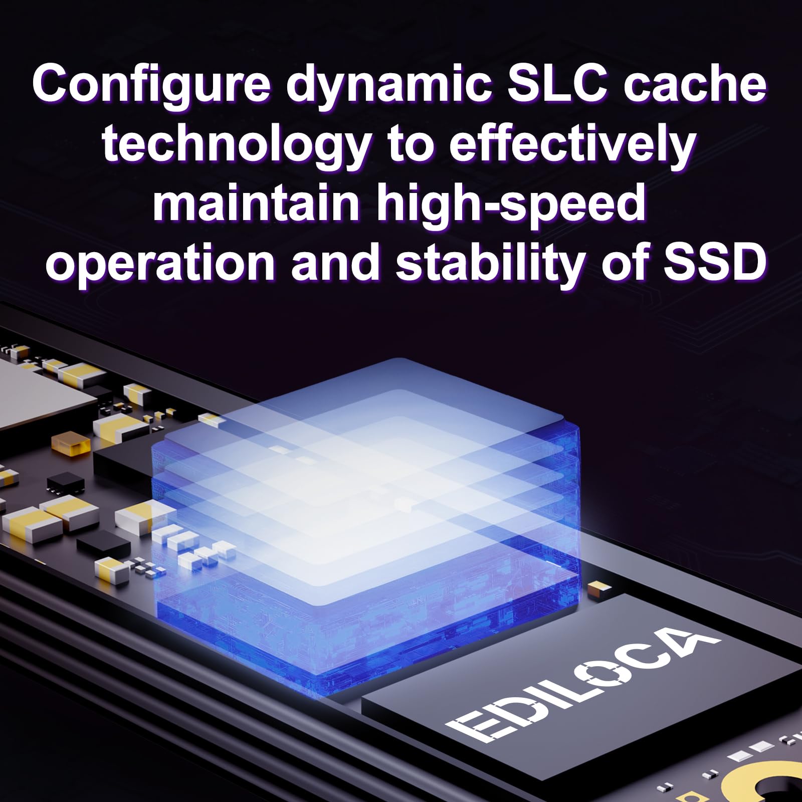 Ediloca En760 Ssd With Heatsink 500Gb Pcie Gen4, Nvme M.2 2280, 3D Nand Tlc, Up To 4800Mb/S, Internal Solid State Drive, Dynamic