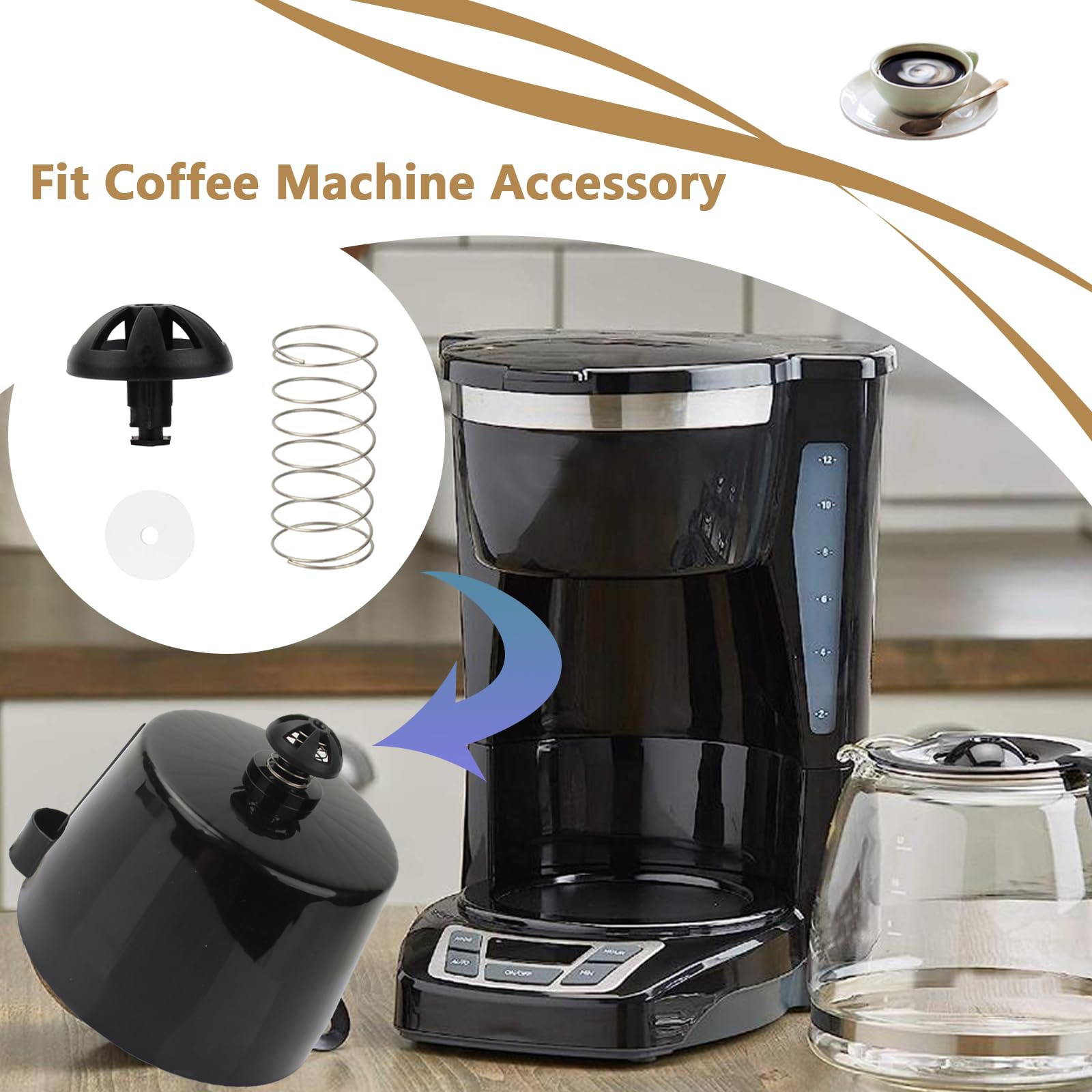 Coffee Machine Brew Basket Bottom Spring Loaded Stopper Kits Replacement Brew Basket For Hamilton Beach Coffee Makers  Fit Fit C