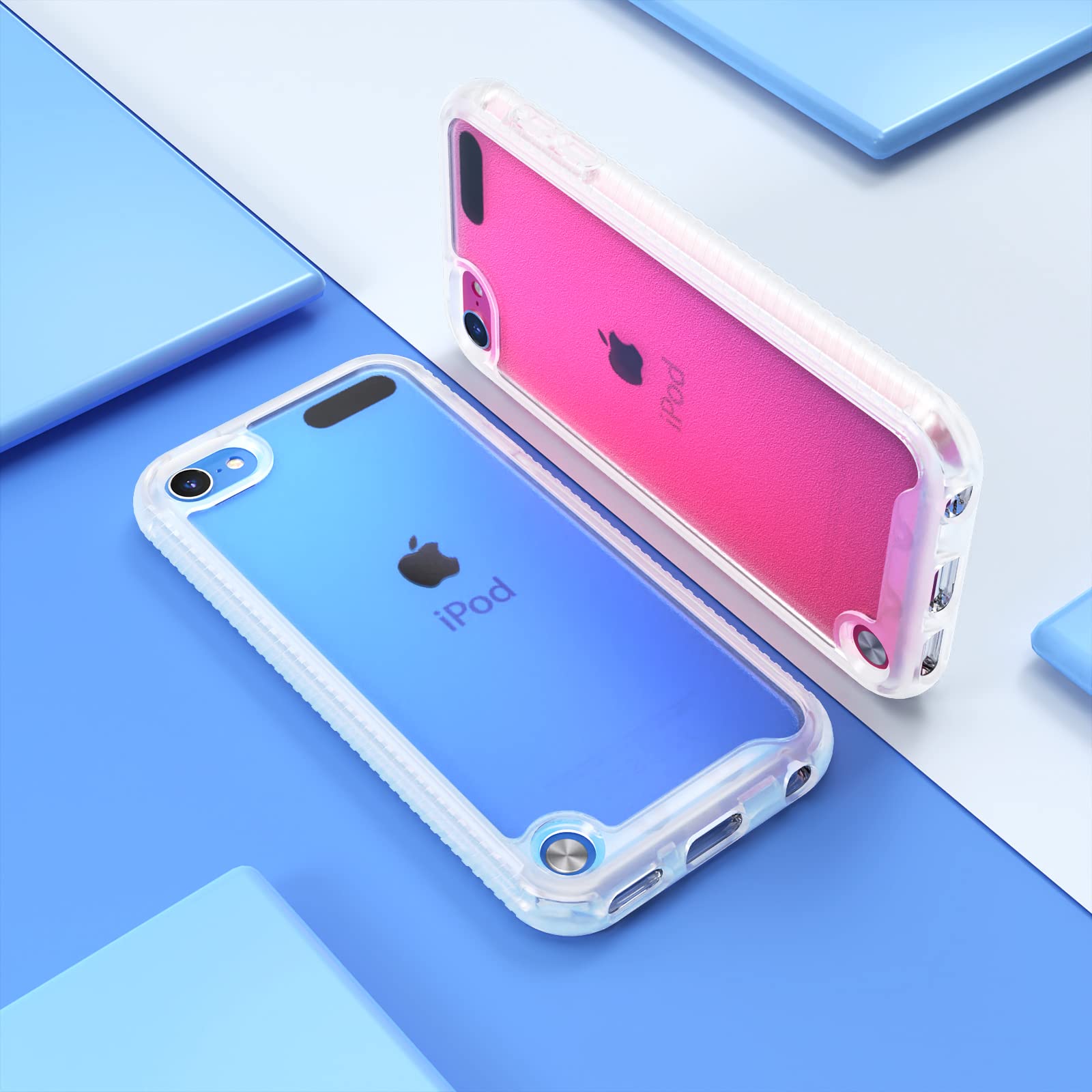 Idystar Compatible With Ipod Touch 7Th Generation Case, 2 In 1 Shockproof Ipod Case With Screen Protectors, Hybrid Slim Fit Prot