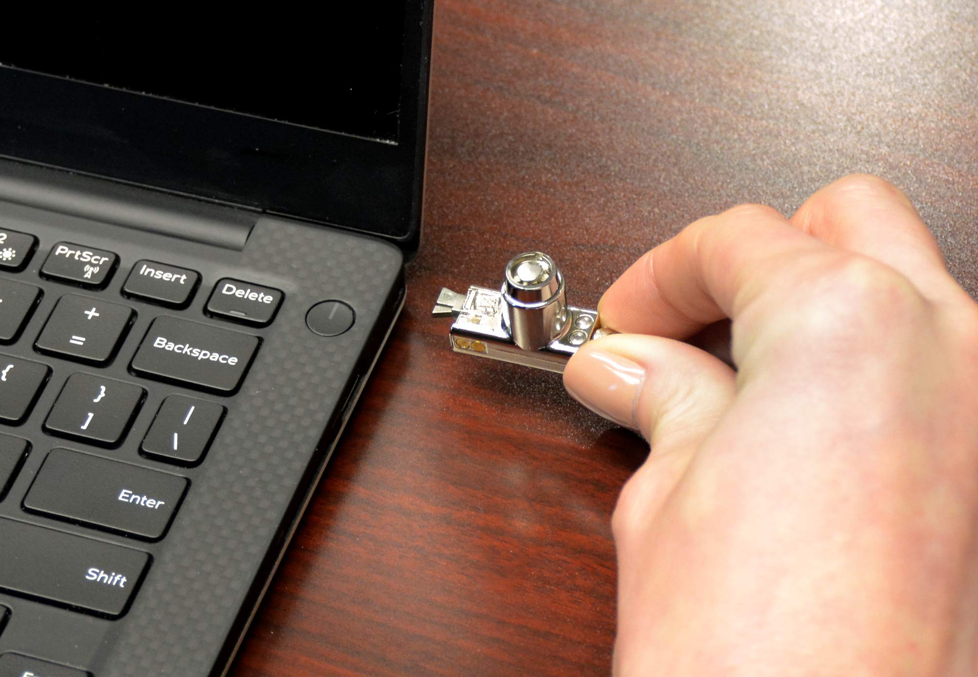 Noble Locks Tz03T Ultra Compact Wedge Lock With Barrel Key For Dell Latitude Laptops