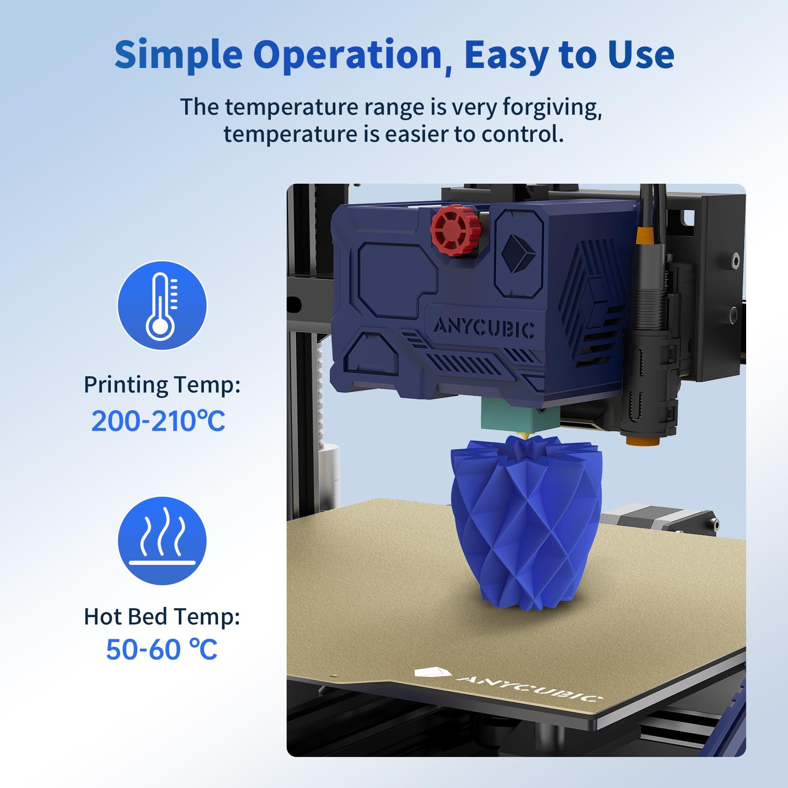 Anycubic Pla Filament 1.75Mm Bundle 3Kg, 3D Printing Pla Filament 1.75Mm Dimensional Accuracy +/  0.02Mm, 1Kg Spool (2.2 Lbs), 3