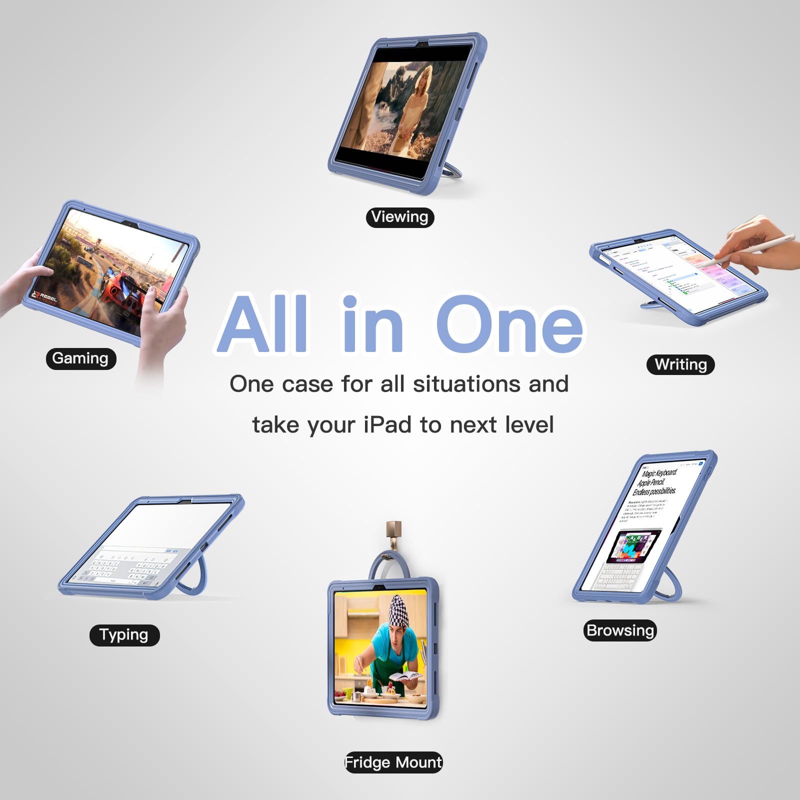 Batyue Case For Ipad 10Th Generation   Shockproof Protection Cover For 2022 10.9 Inch Ipad (10Th Generation) With Pencil Holder/