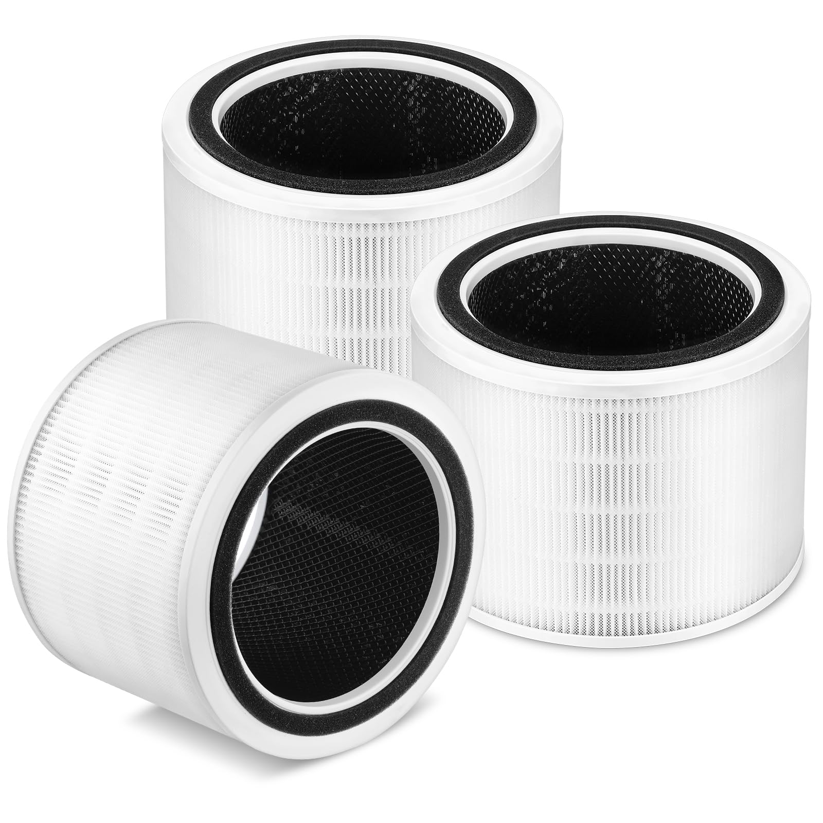 Cabiclean 3 Pack Core 200S Replacement Fil Ter, Compatible With Levoit Core 200S Smart Wifi Ai R Purifi Er, 3 Stages True H13 He