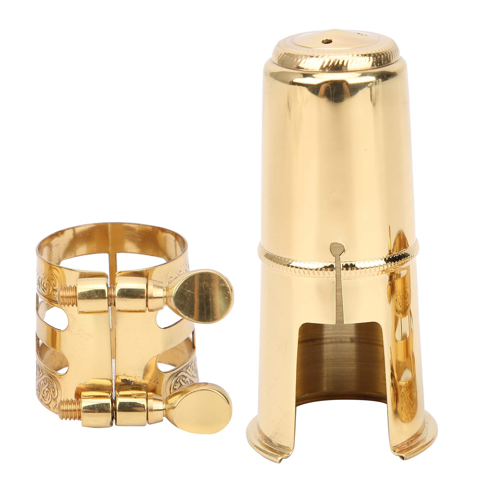 Qqmora Professional Alto Saxophone Mouthpiece Kit Music Instrument Accessories Cap Ligature Fastener Parts For Beginning Oboist 