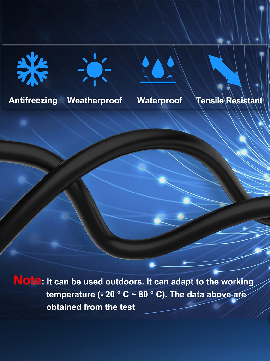 Cat 8 Ethernet Cable 5 Ft Shielded, Indoor&Outdoor, Heavy Duty High Speed Direct Burial 26Awg Cat8 Network Wire, 40Gbps 2000Mhz