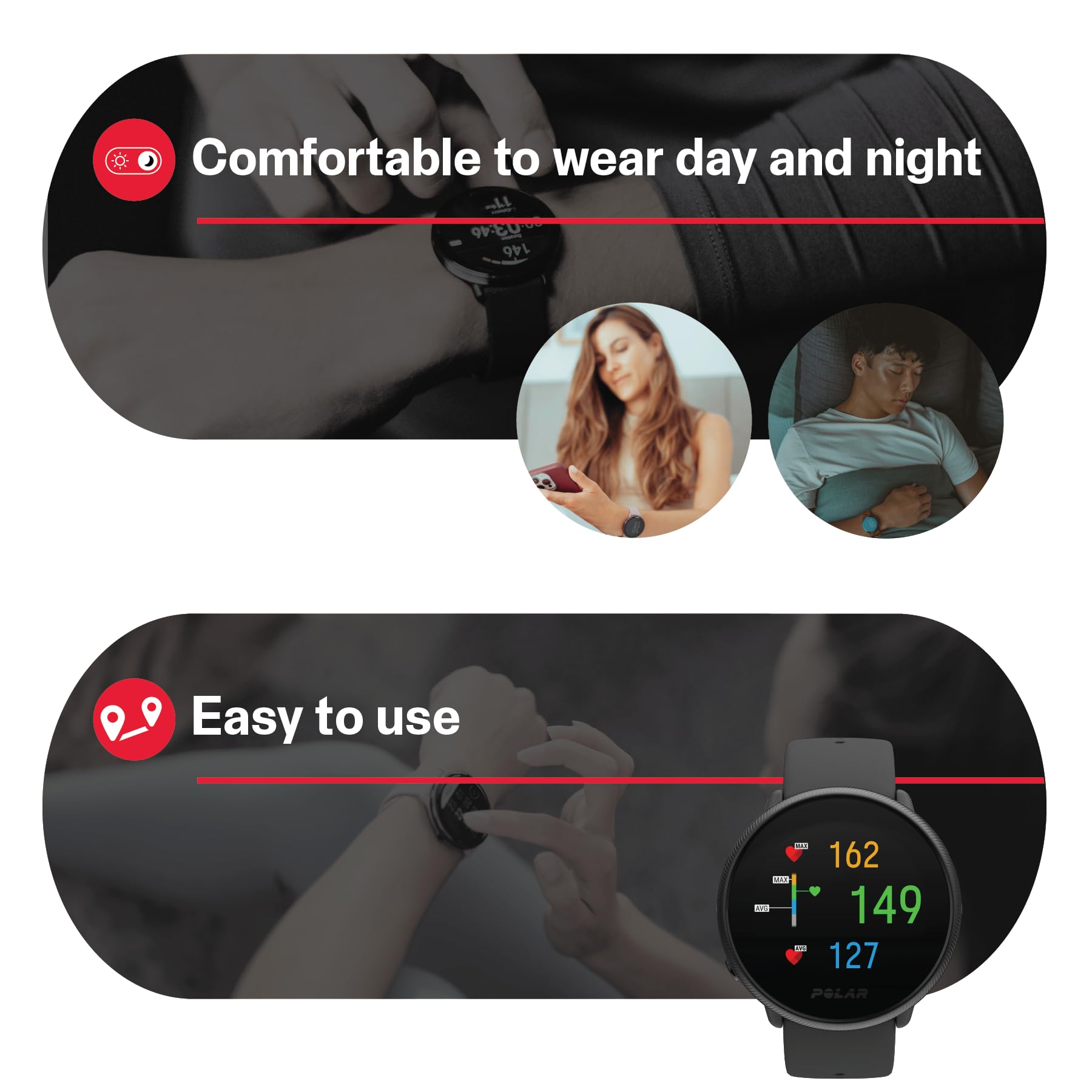 Polar Ignite 2 Series Water Resistant Smartwatch With Gps, Heart Rate Monitoring, Sleep Analysis And Personalized Fitness Tracki
