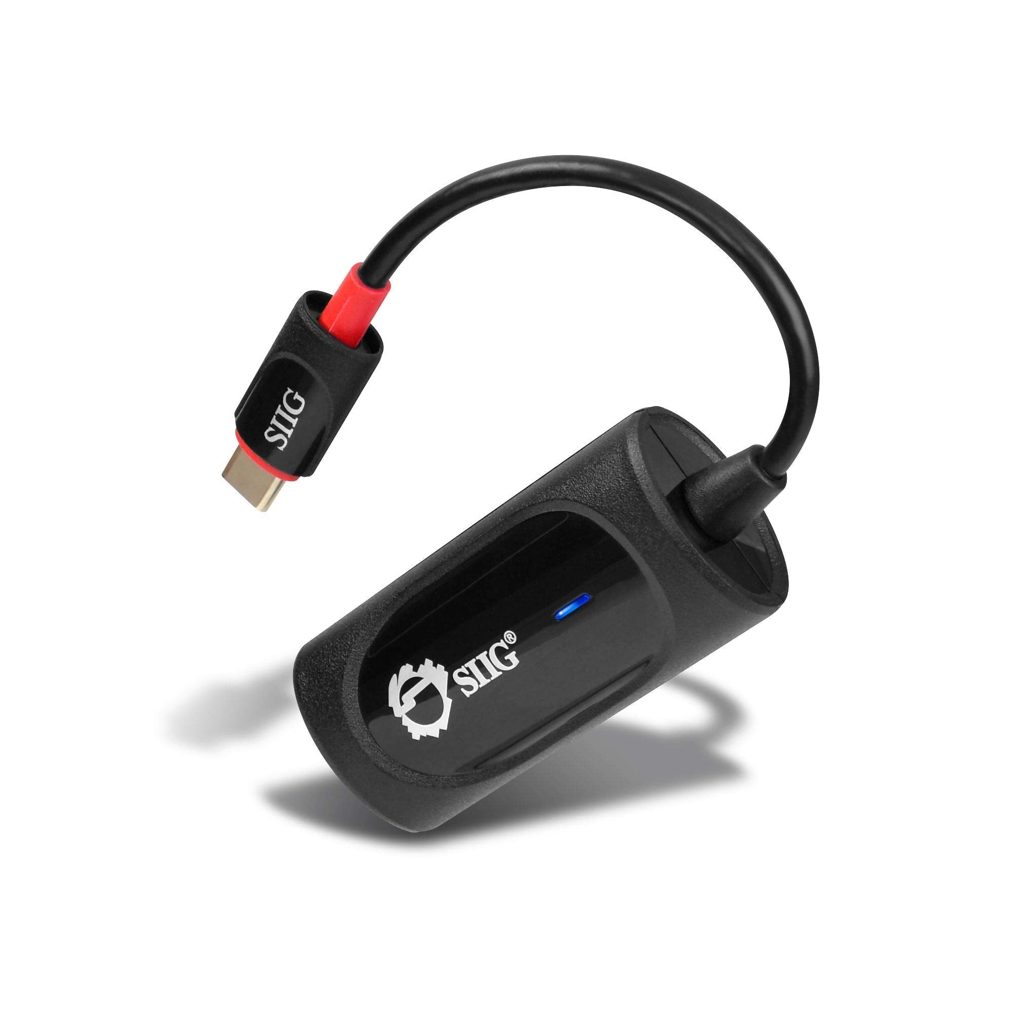 Siig Usb Type C To Gigabit Ethernet Adapter   10/100/1000 Mbps Lan Adapter For Windows And Mac Systems, Thunderbolt 3 (Black)