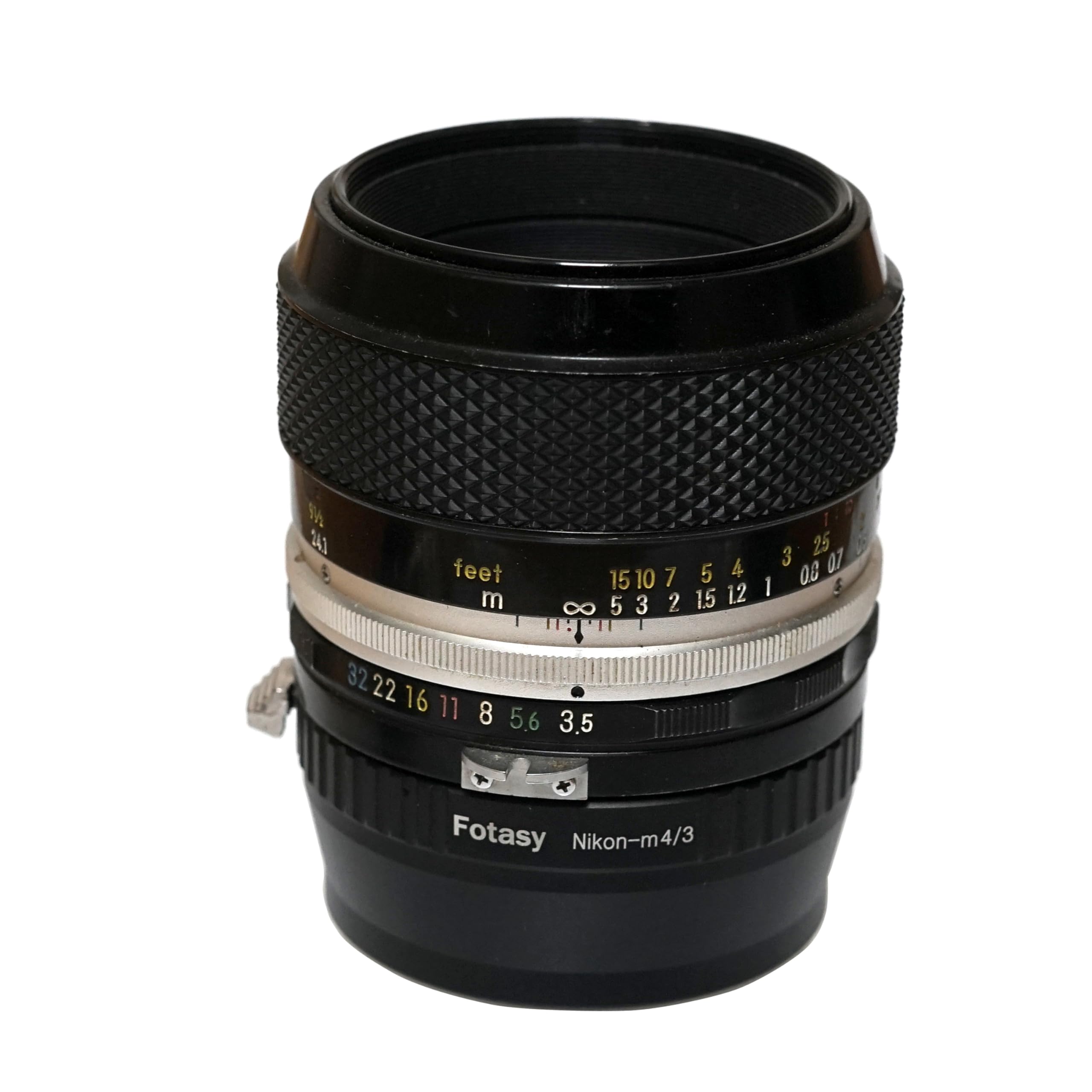 Fotasy Manual Nk Lens To M4/3 Adapter, F Mount To Mft, Compatible With Nikon F Lens Panasonic G7 G9 Gf8 Gf90 Gh5 Ii Gx7 Gx9 Gx85