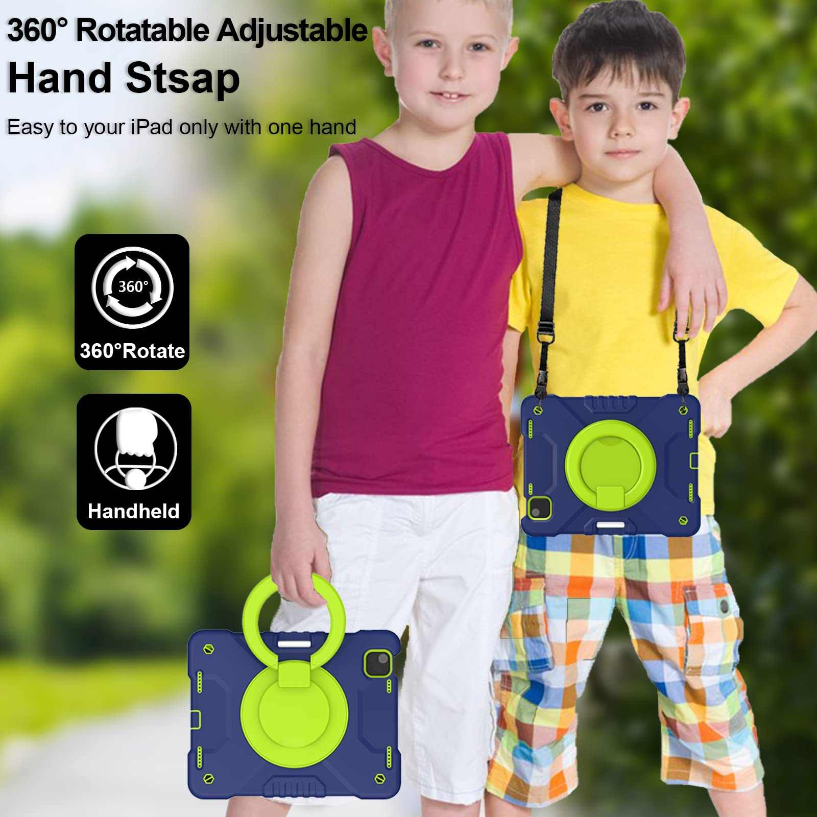 Andnary Case For Ipad Pro 11 Inch 4Th 2022/3Rd 2021/2Nd 2020/1St Gen 2018, Ipad Air 10.9 Inch 2022/2020 5Th/4Th Generation Case