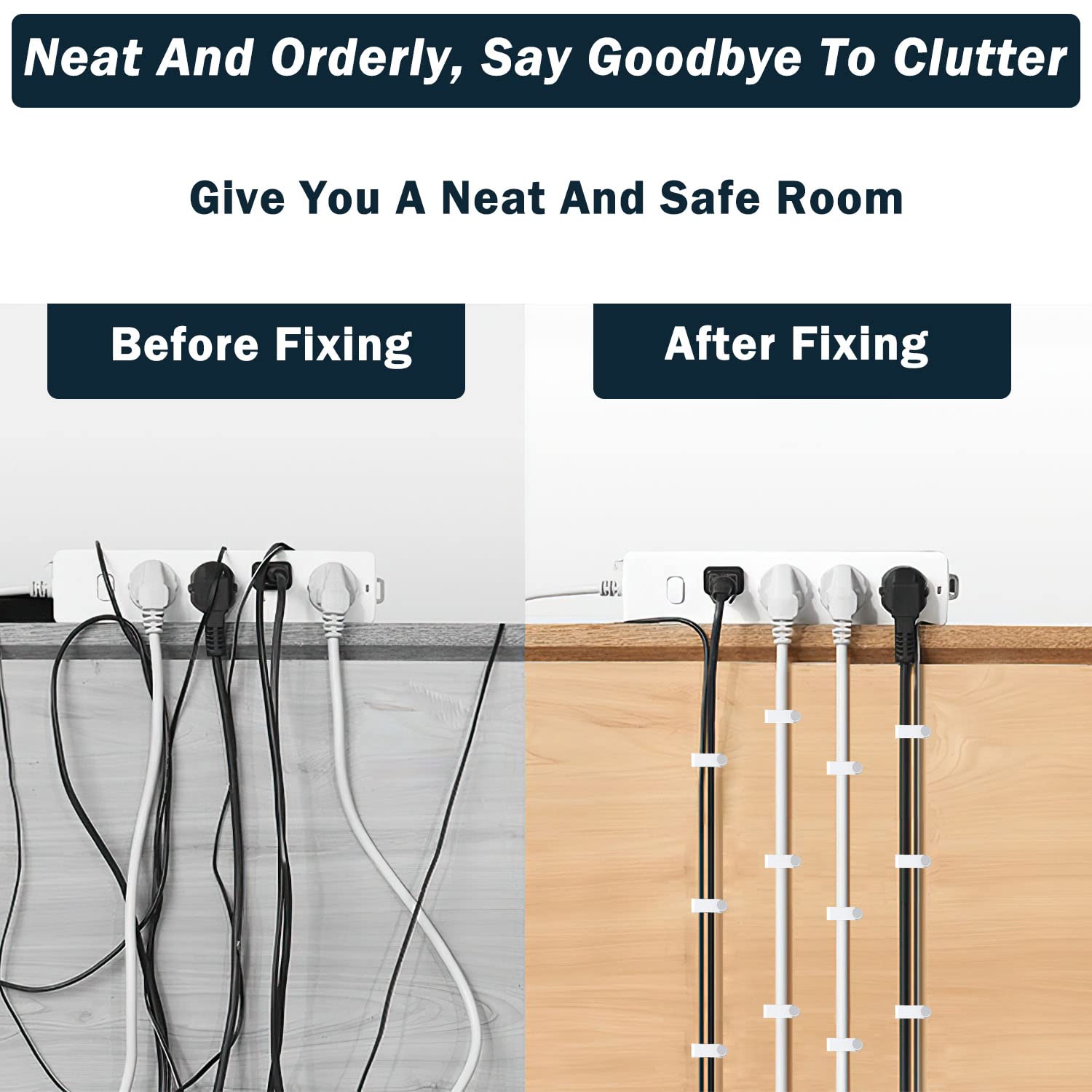 200 Pcs 8Mm Cable Clips Nail In Cable Clips Flat Ethernet Cable Wall Clips Cable Tacks Coax Cable Clips Speaker Wire Clips Cable