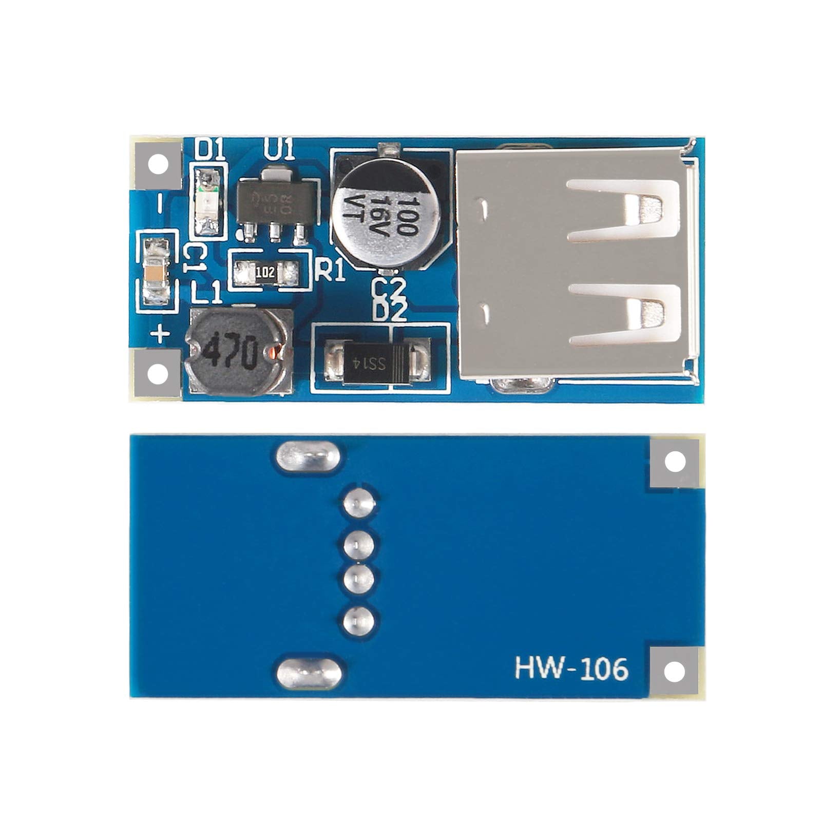 Aitrip 10 Pcs Pfm Control Dc Dc Converter Step Up Boost Module 600Ma Usb Charger 0.9V 5V To 5V Power Supply Module