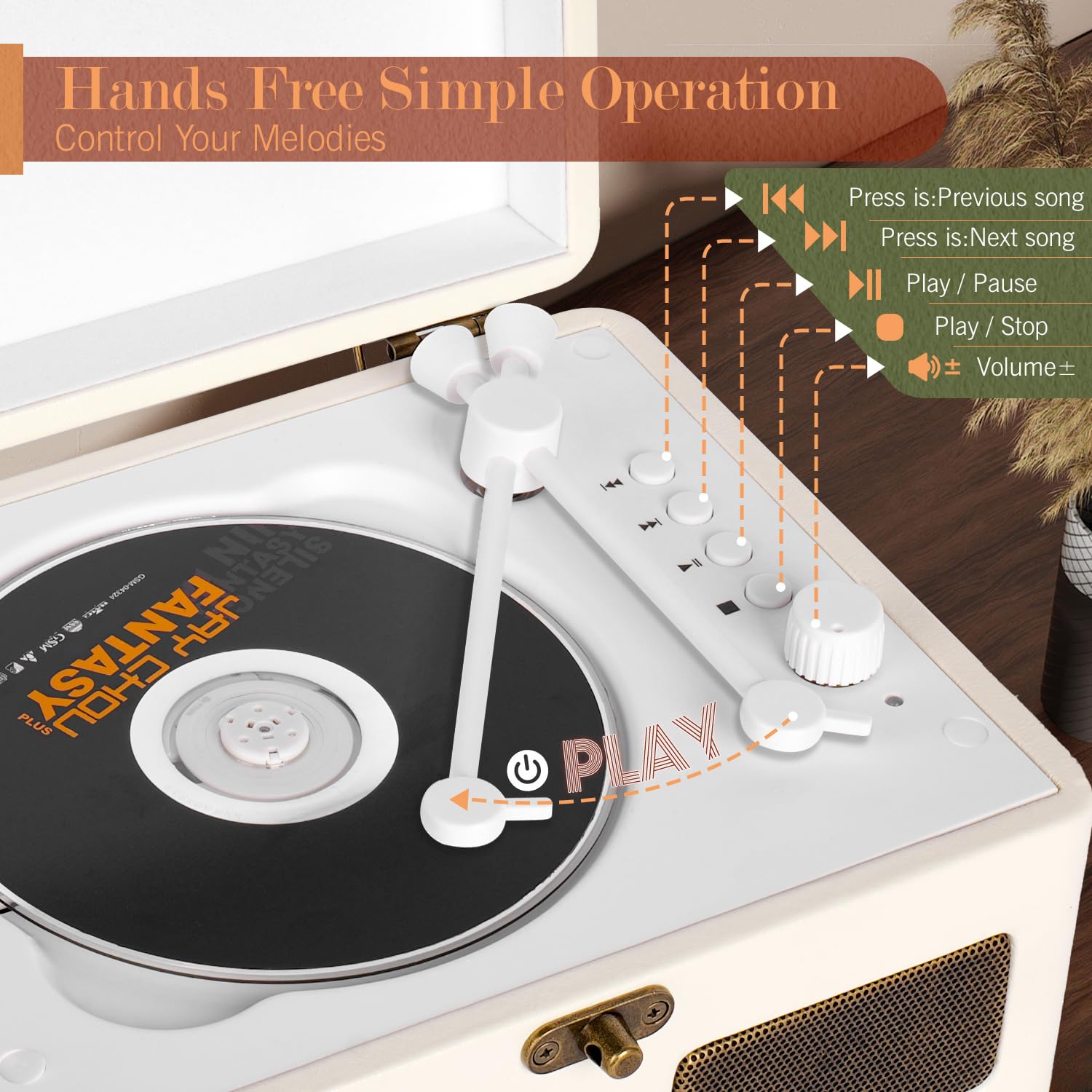 Cd Player Portable With Bluetooth, Retrobeat 2200Mah Rechargeable Desktop Cd Player For Home With Speakers, Aux Output, Usb Mode