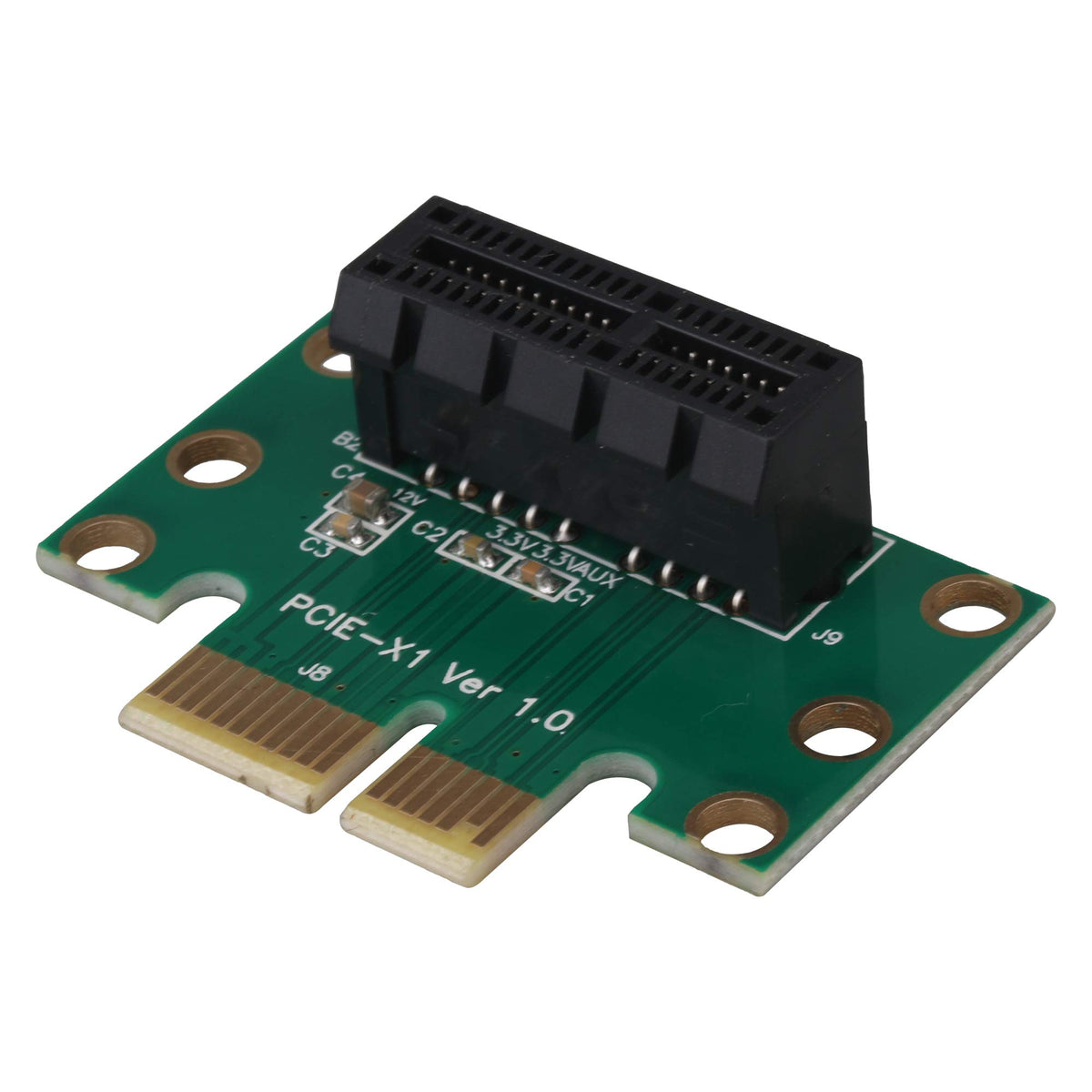 Rdexp Pci Express 1X Riser Card 90 Degree Right Angle Riser Adapter ...