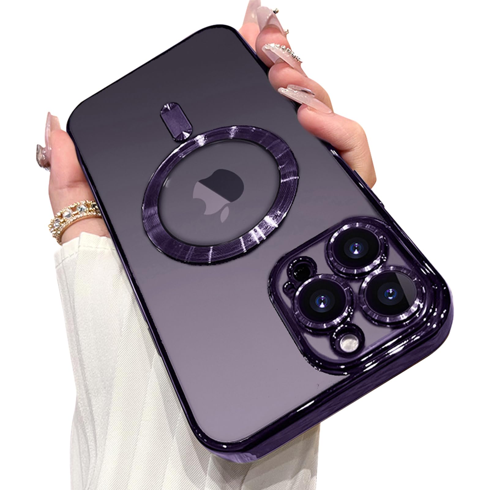 Ook Phone Case Made For Iphone 14 Pro Max (6.7 Inch) With Camera Lens Protector (Compatible With Magsafe) Anti Scratch Shockproo