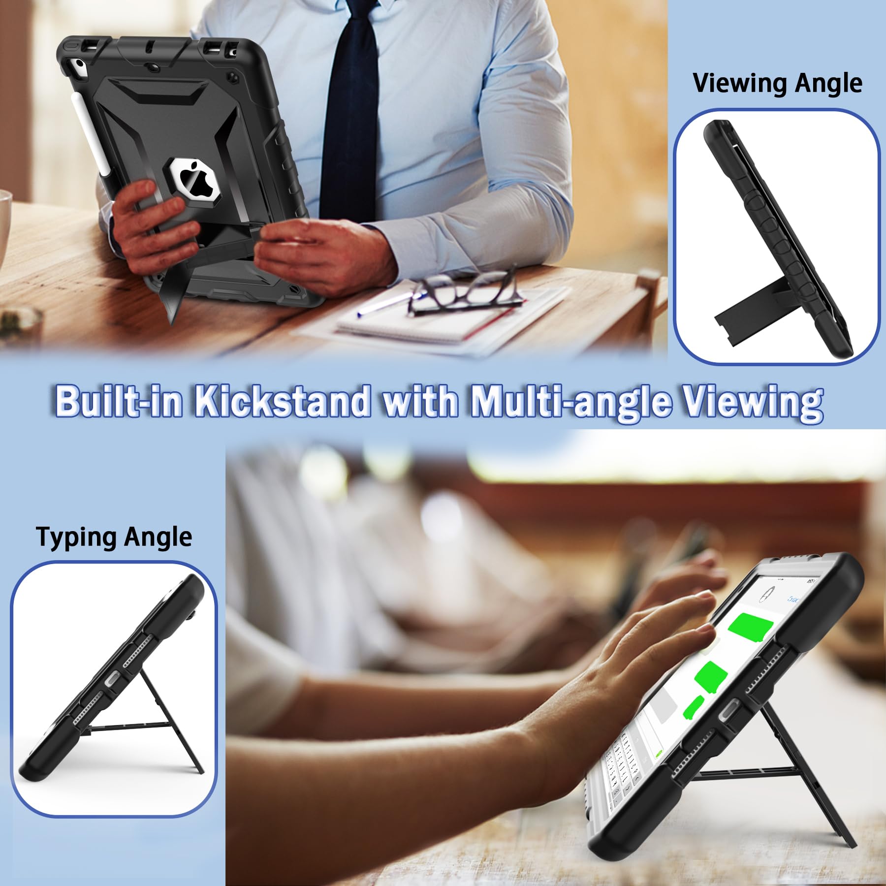 Timism For Ipad 6Th Generation Cases, Ipad 5Th Gen Case, Ipad Air 2 & 1St Case, Ipad Pro 9.7 Inch Case With Shoulder Strap And P