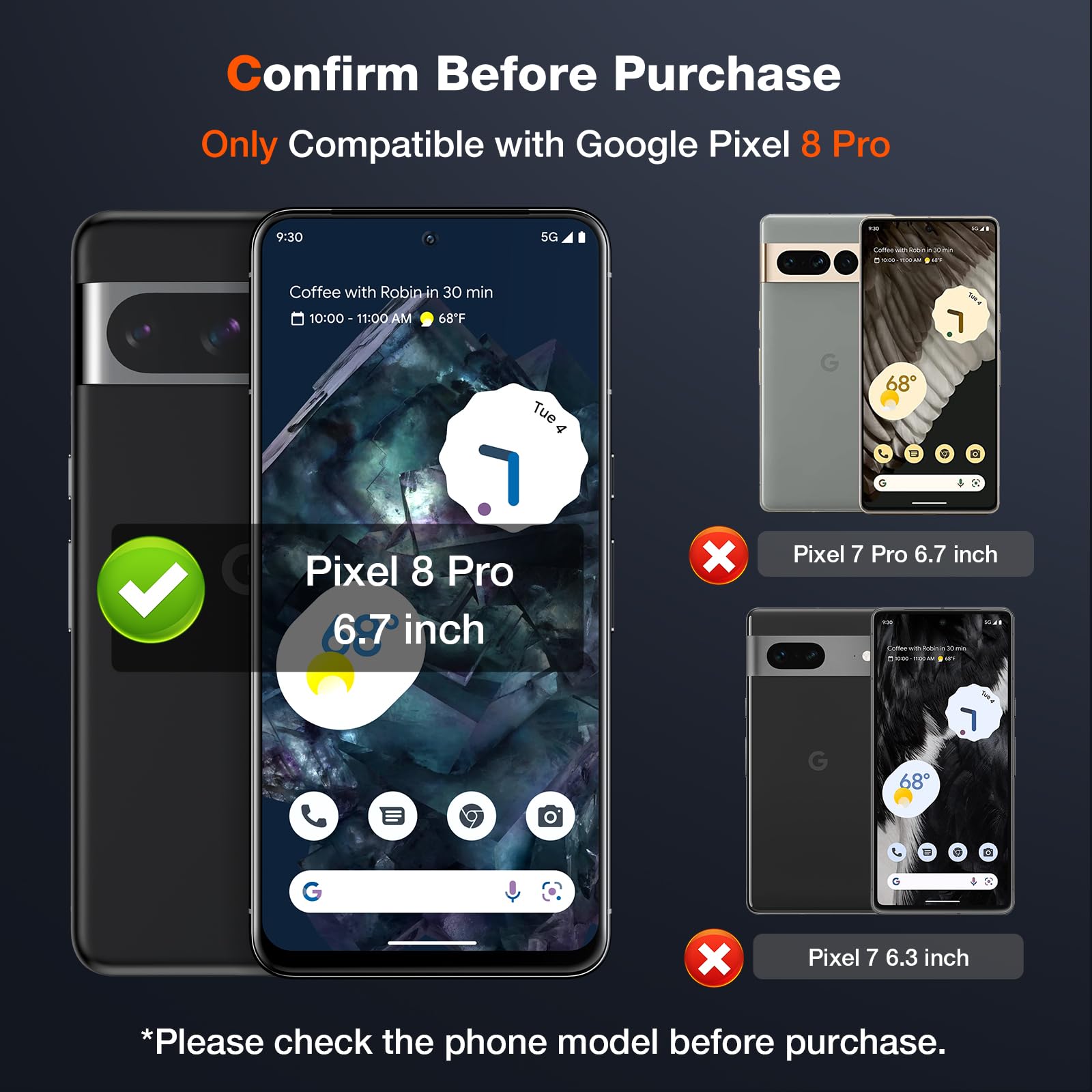 Lk 2 Pack For Google Pixel 8 Pro Screen Protector [New Version] + 2 Pack Camera Lens Protector, Fit Lens Cutouts Ports, Support