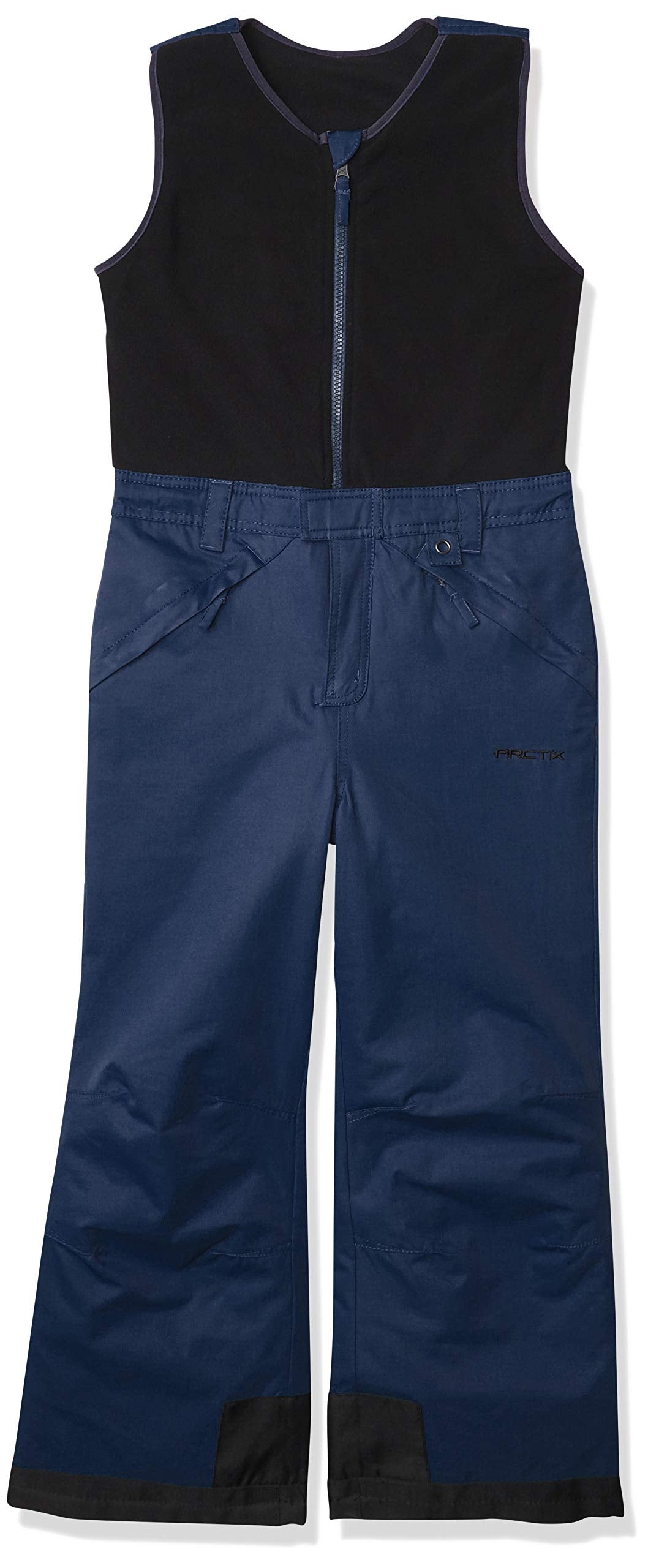 Arctix Kids Limitless Fleece Top Bib Overalls, Blue Night, Small Husky