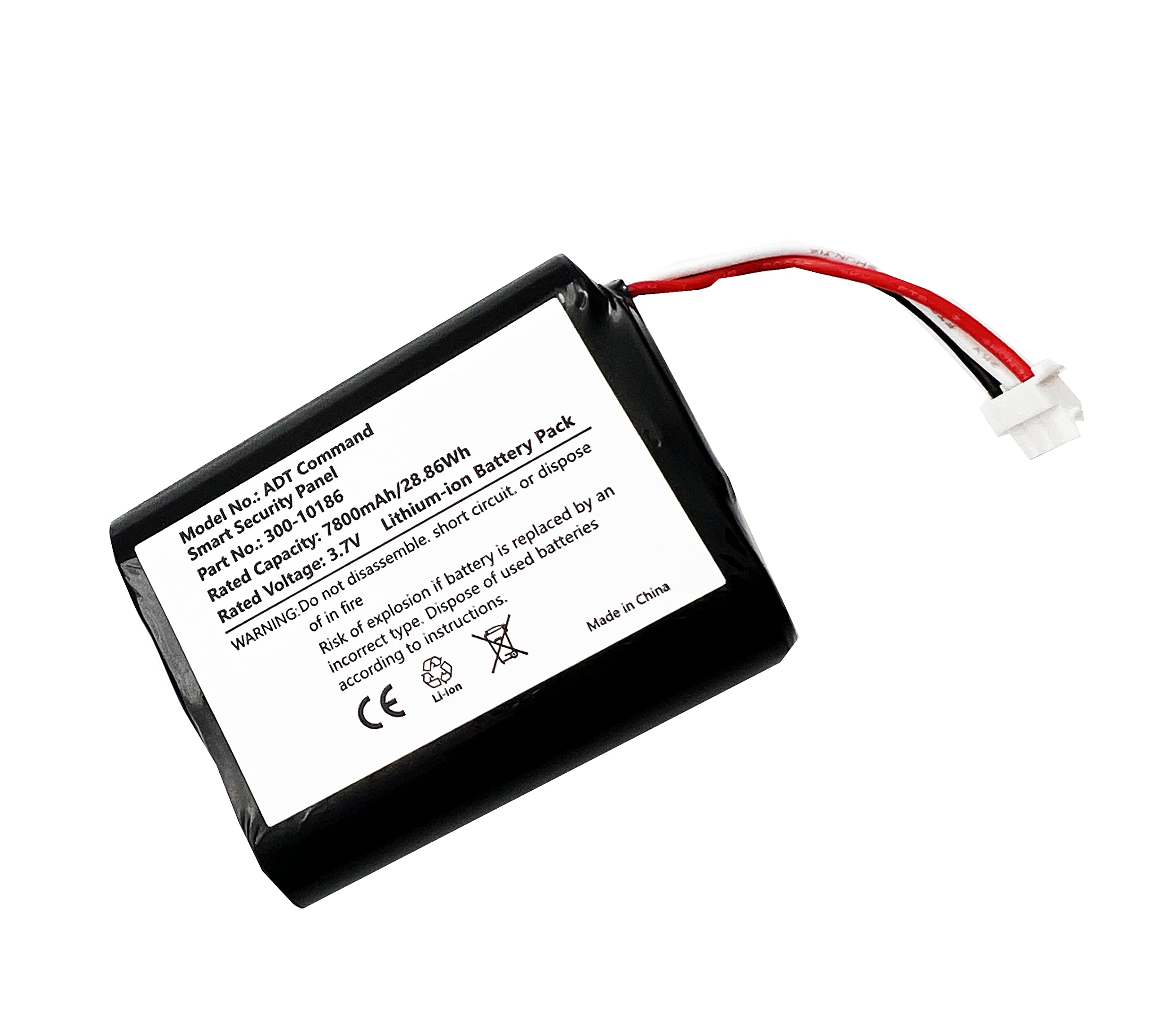 Fithood P/N 300 10186 Lithium Ion Battery Compatible With Adt Panel Adt Command Smart Security Panel Honeywell Pro 7 Ai05 2 Aio7