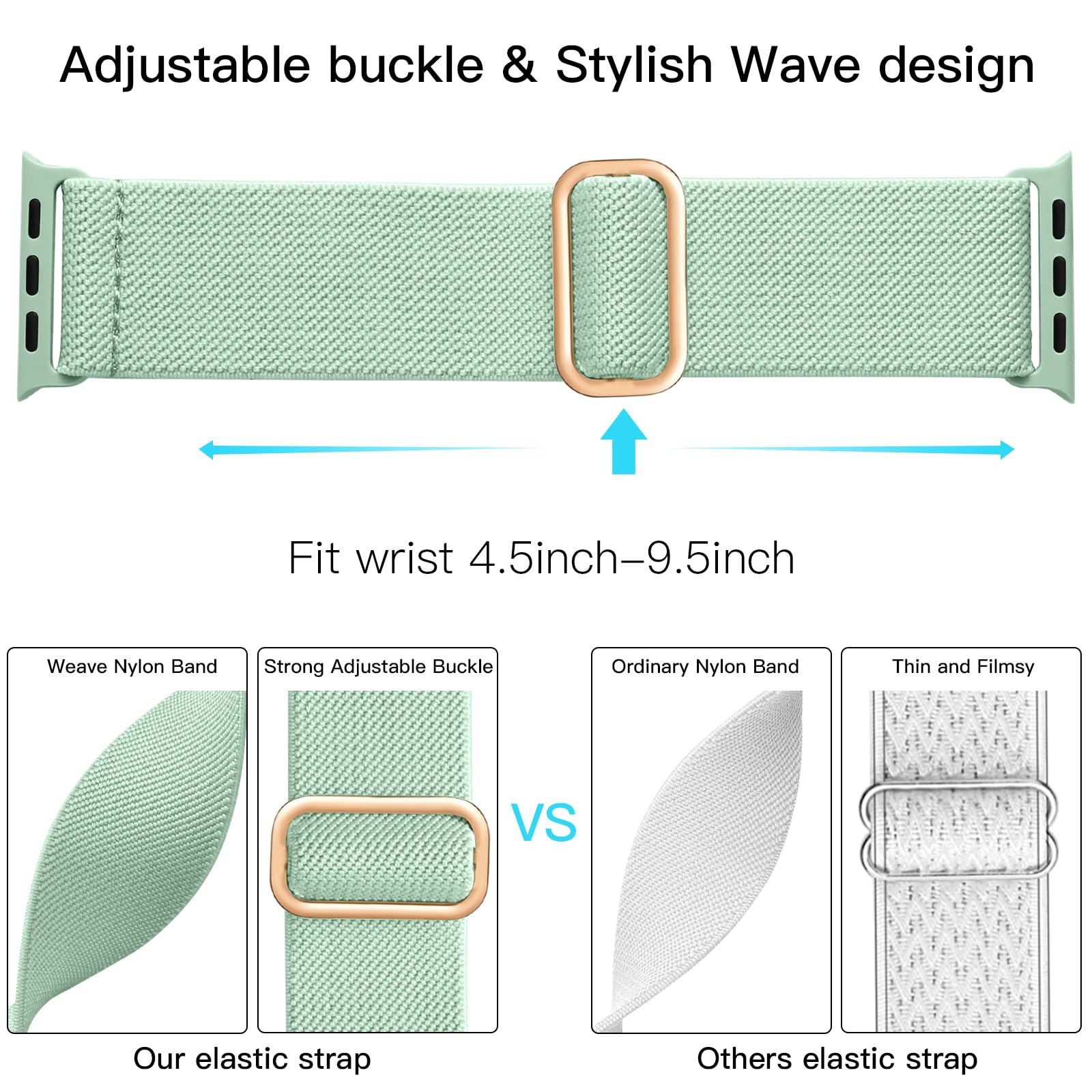 Lerobo Compatible With Apple Watch Band Series 9 8 10 49Mm 46Mm Ultra 2 45Mm 44Mm Sport Band Se 42Mm For Men Women Soft Stretchy