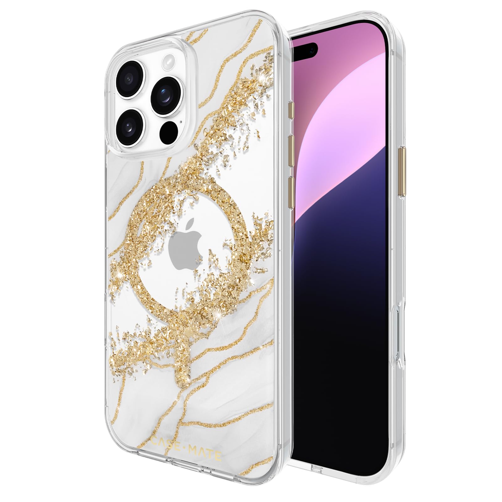 Case Mate Iphone 16 Pro Max Case [Compatible With Magsafe]   Stylish Marble Phone Case With 12Ft Drop Protection   Premium Magne