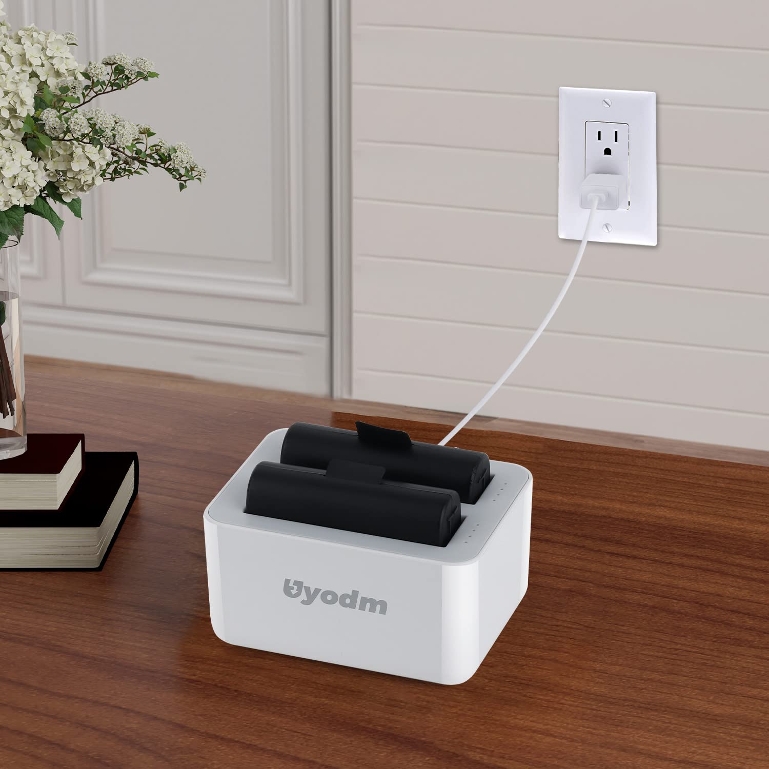 Uyodm Charging Station Compatible With Simplisafe Outdoor Camera Battery,Dual Port Charger For Simplisafe Battery Only